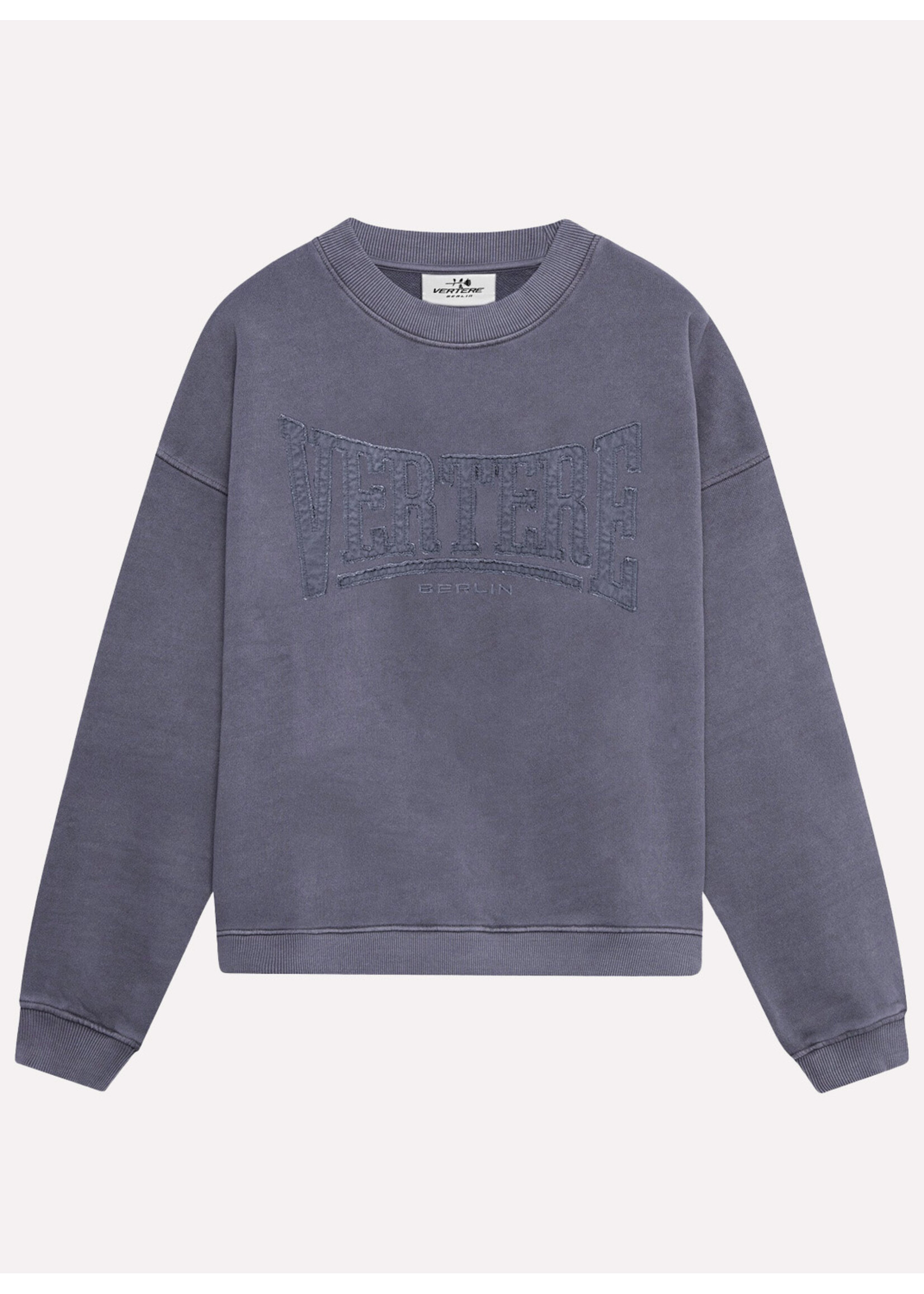 Vertere Berlin Uppercut Patch Sweater Washed Purple VER-S137-WSDPUR