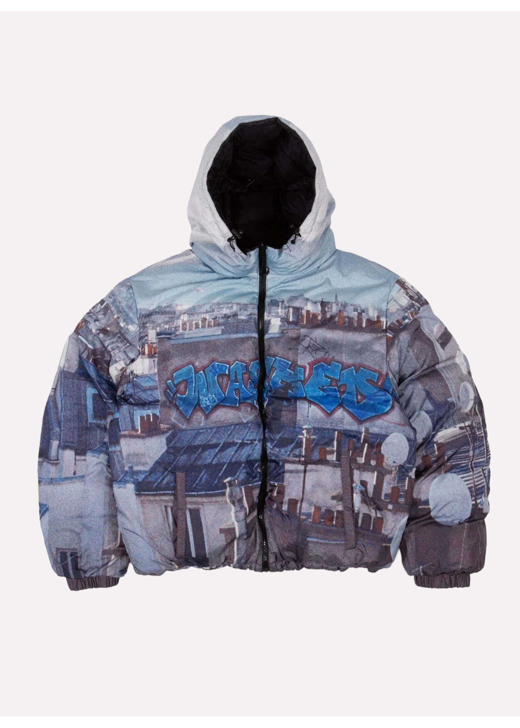 Wasted Paris Elevation Puffer Jacket Black/Multi WPFA25JA003