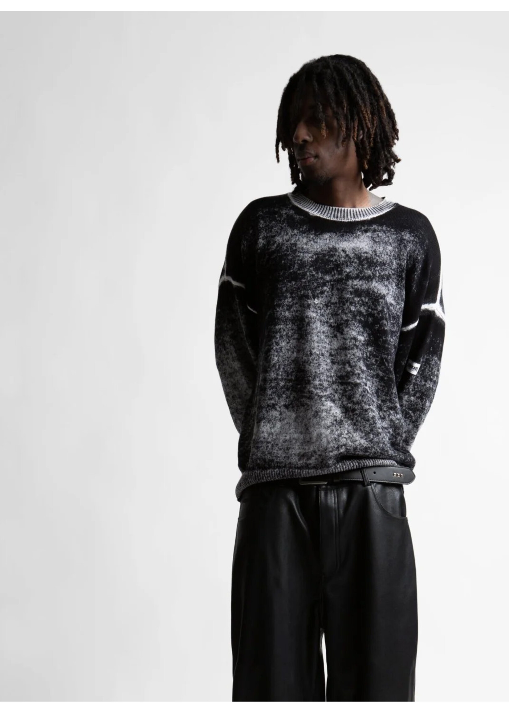 Wasted Paris Ashes Sweater Faded Black WPFA25KN003
