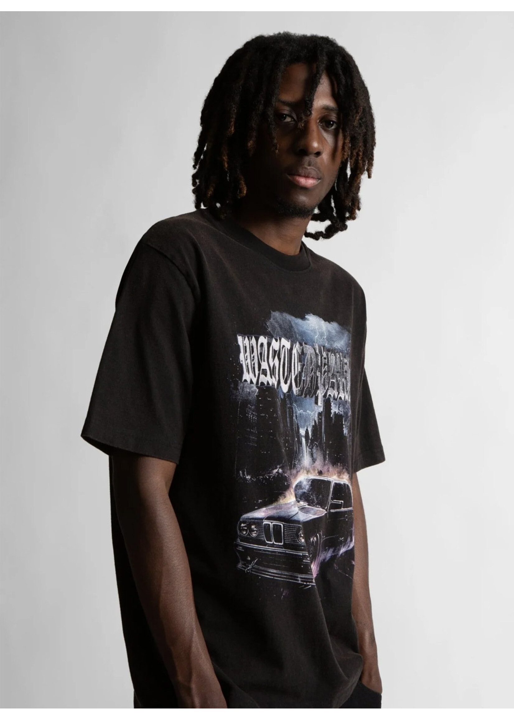 Wasted Paris Run T-shirt Faded Black WPFA25TE020