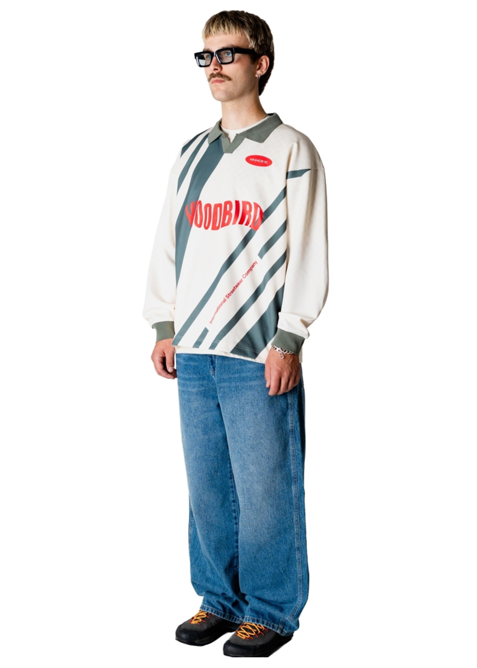 Woodbird WBKai L/S Sport Tee Off White 2546-407