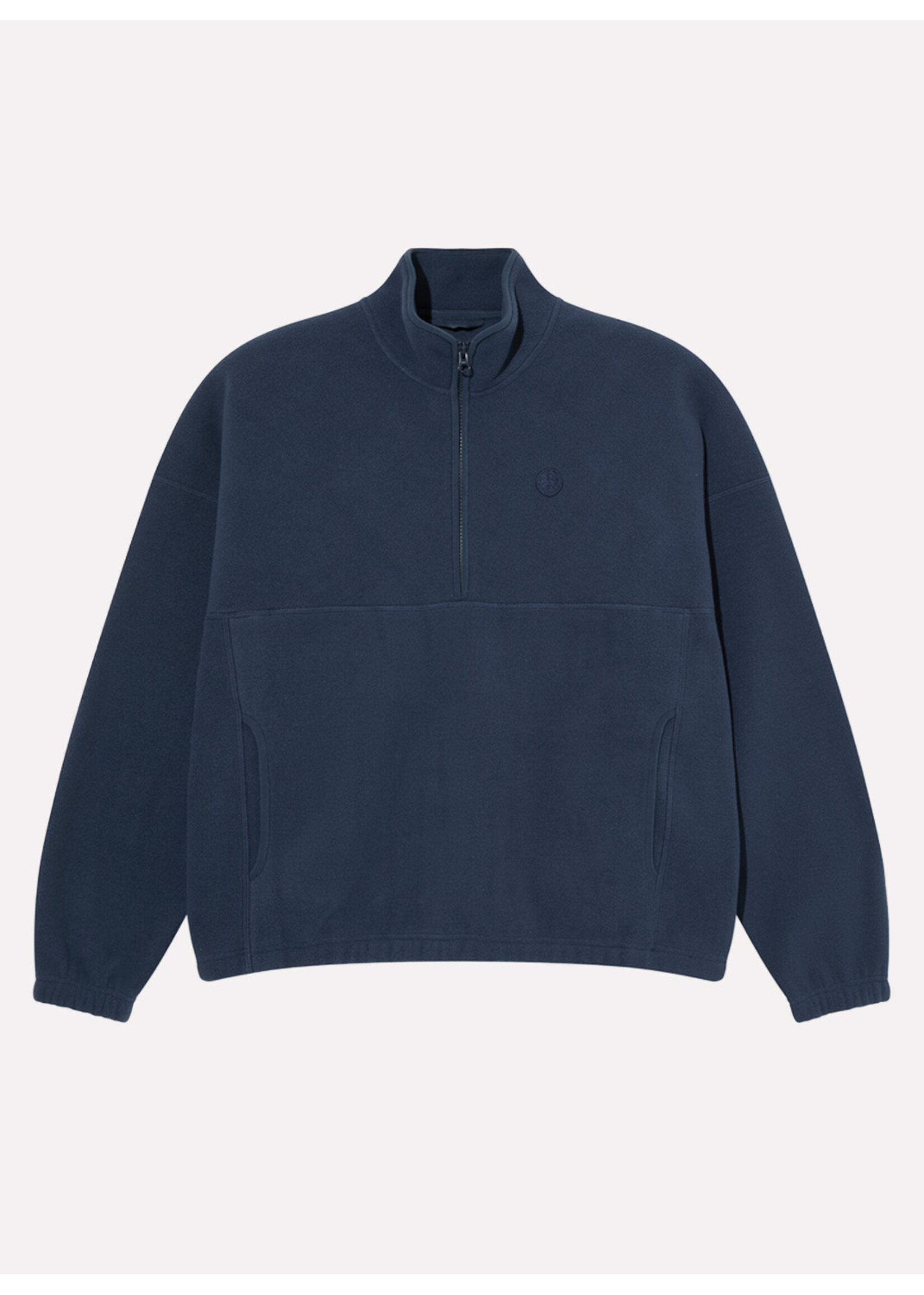 Polar Skate Co. Ivan Half Zip Sweatshirt Grey/Blue PSC-W25-41