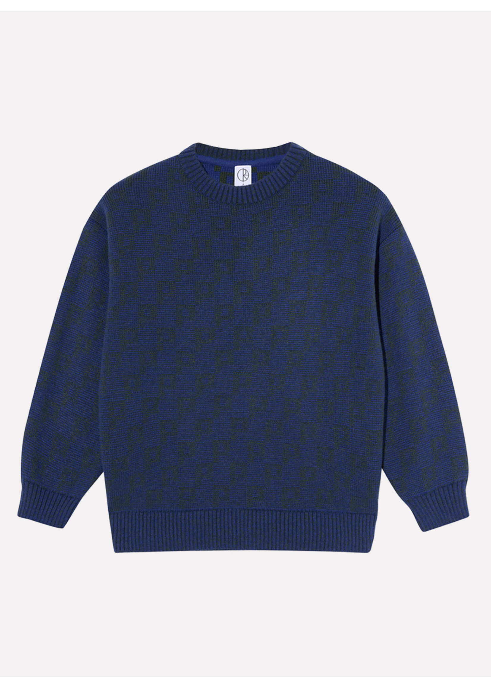 Polar Skate Co. George Sweater P Pattern Blue/Green PSC-W25-9