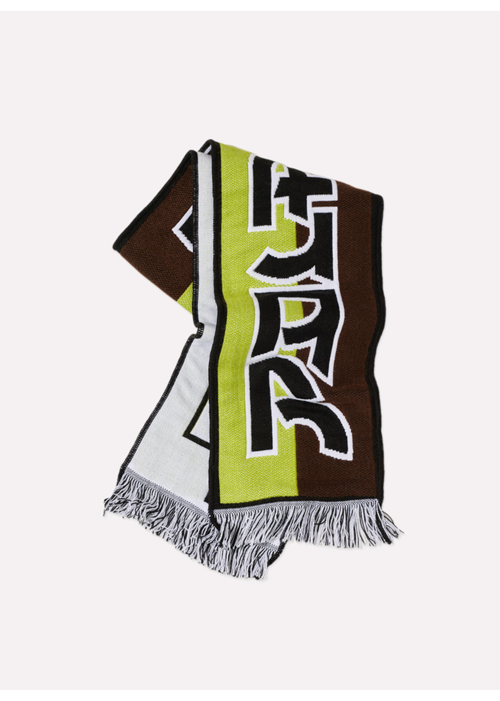 Polar Skate Co. Football Scarf Squares Green/Brown