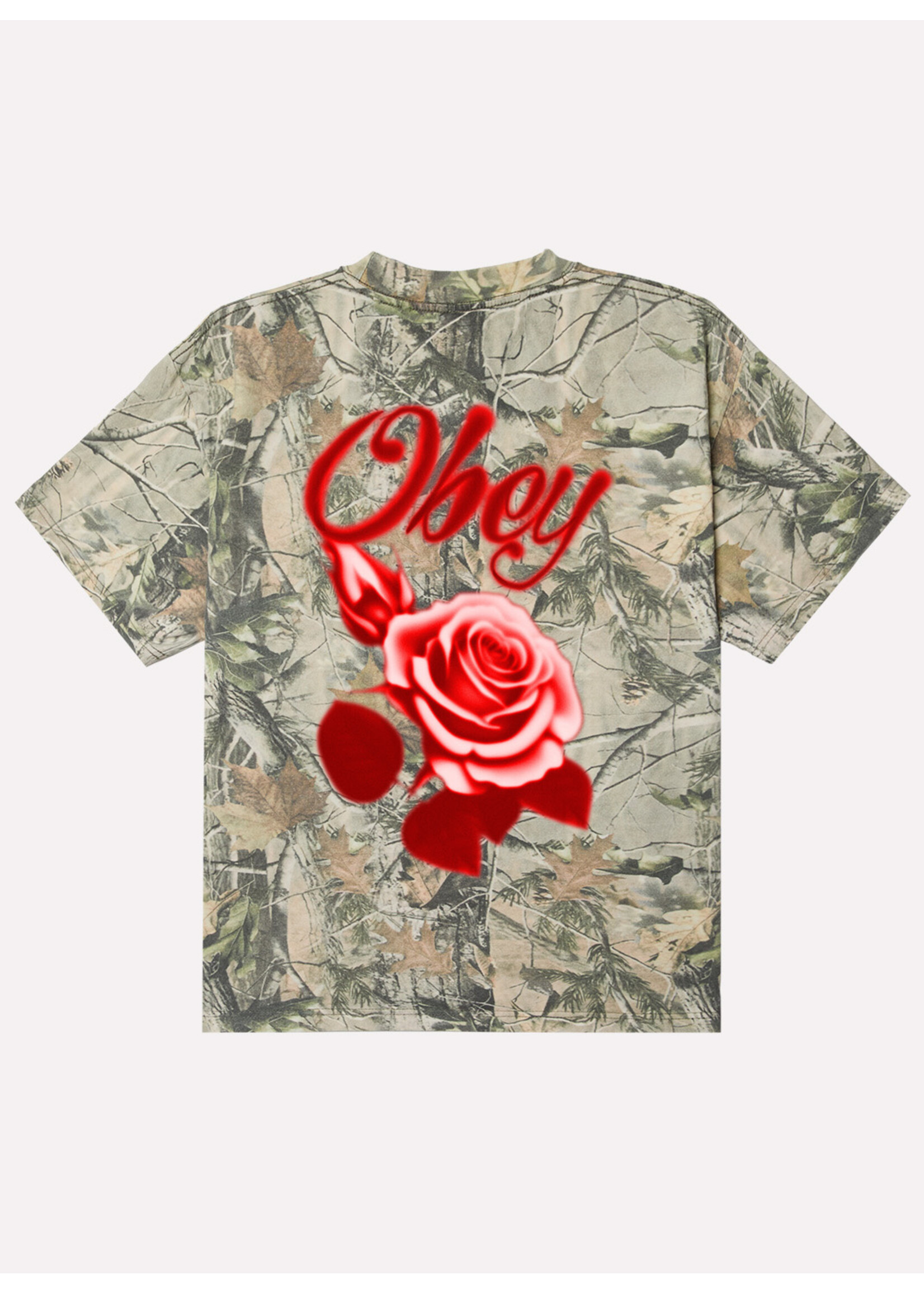 Obey Obey Airbrushed Rose Tee Leaf Camo 168024324-CAM
