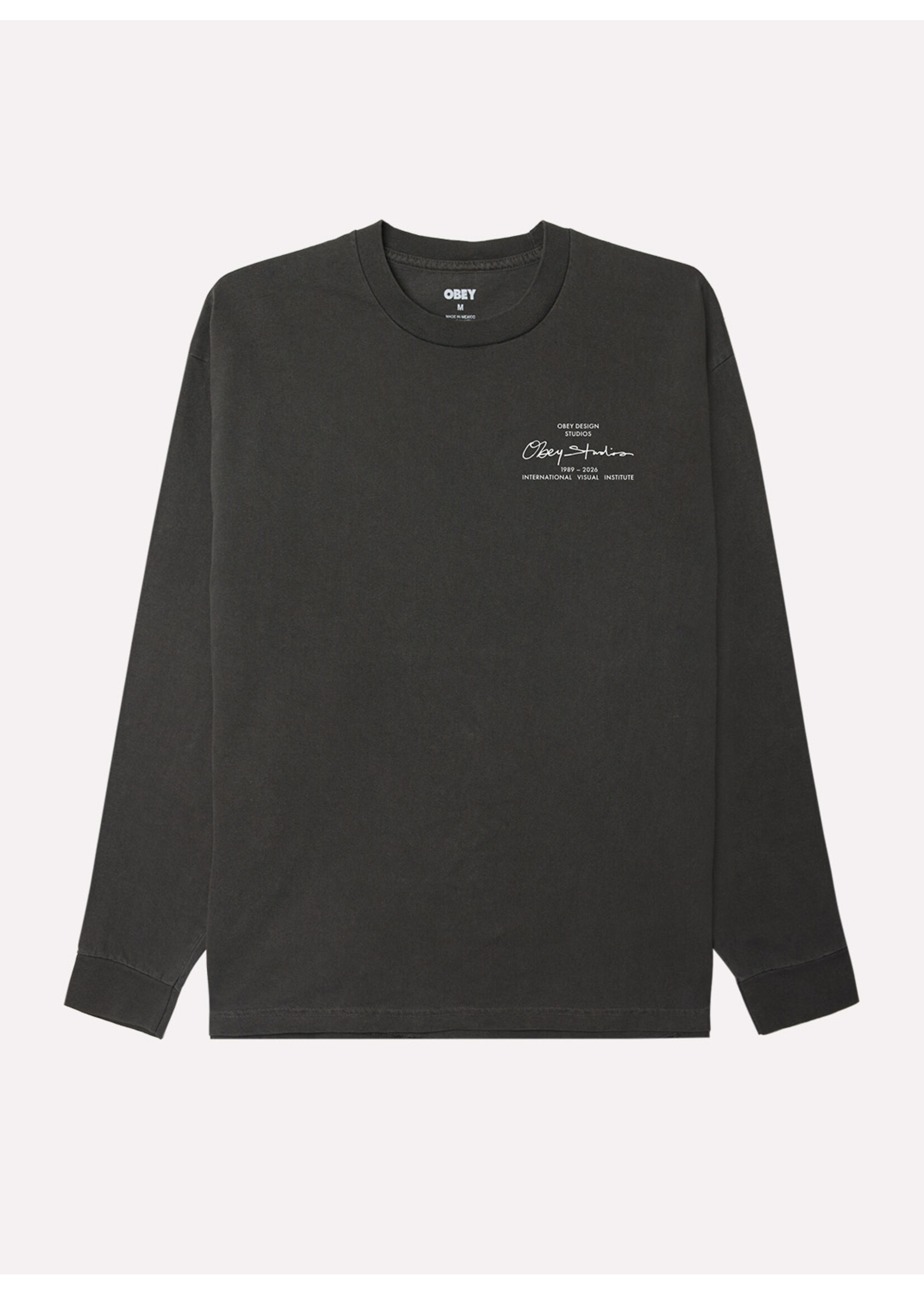 Obey Obey Institute LS Pigment Dusty Black 168004325-DBA