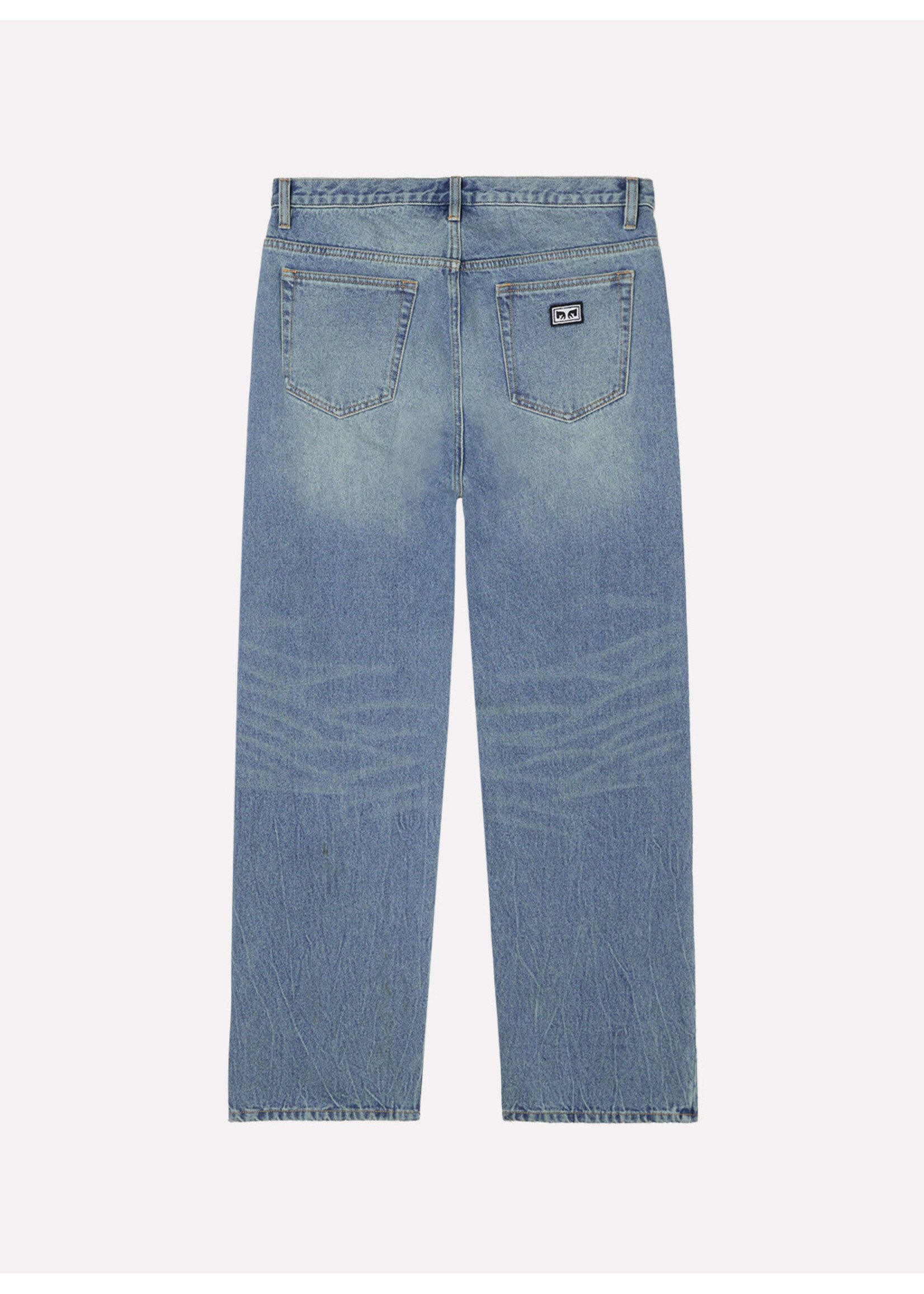 Obey Boxcar Straight Leg Denim Heavy Vintage Indigo 142010119-HVI