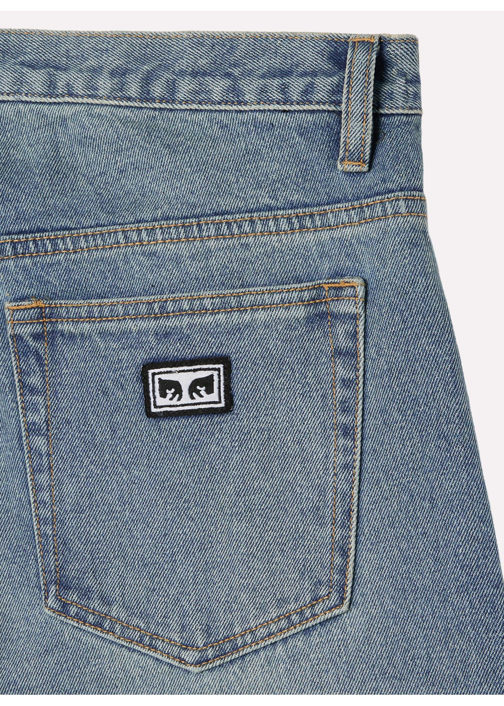 Obey Boxcar Straight Leg Denim Heavy Vintage Indigo 142010119-HVI