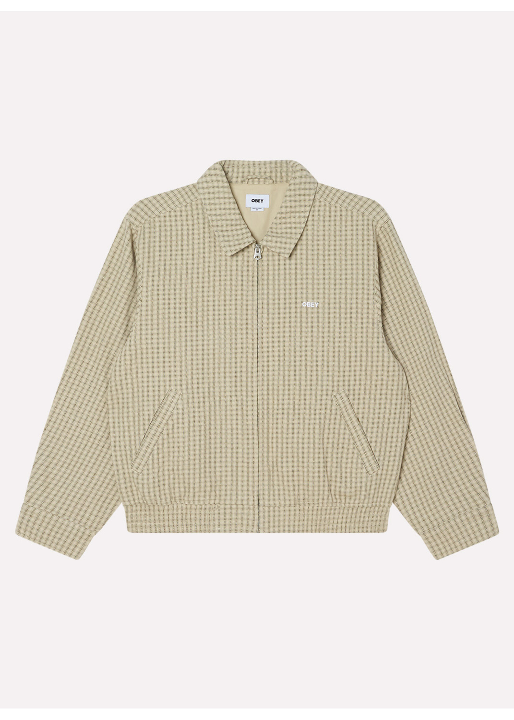 Obey Obey Luther Blouson Jacket Abbey Stone Multi 121800616-ABS