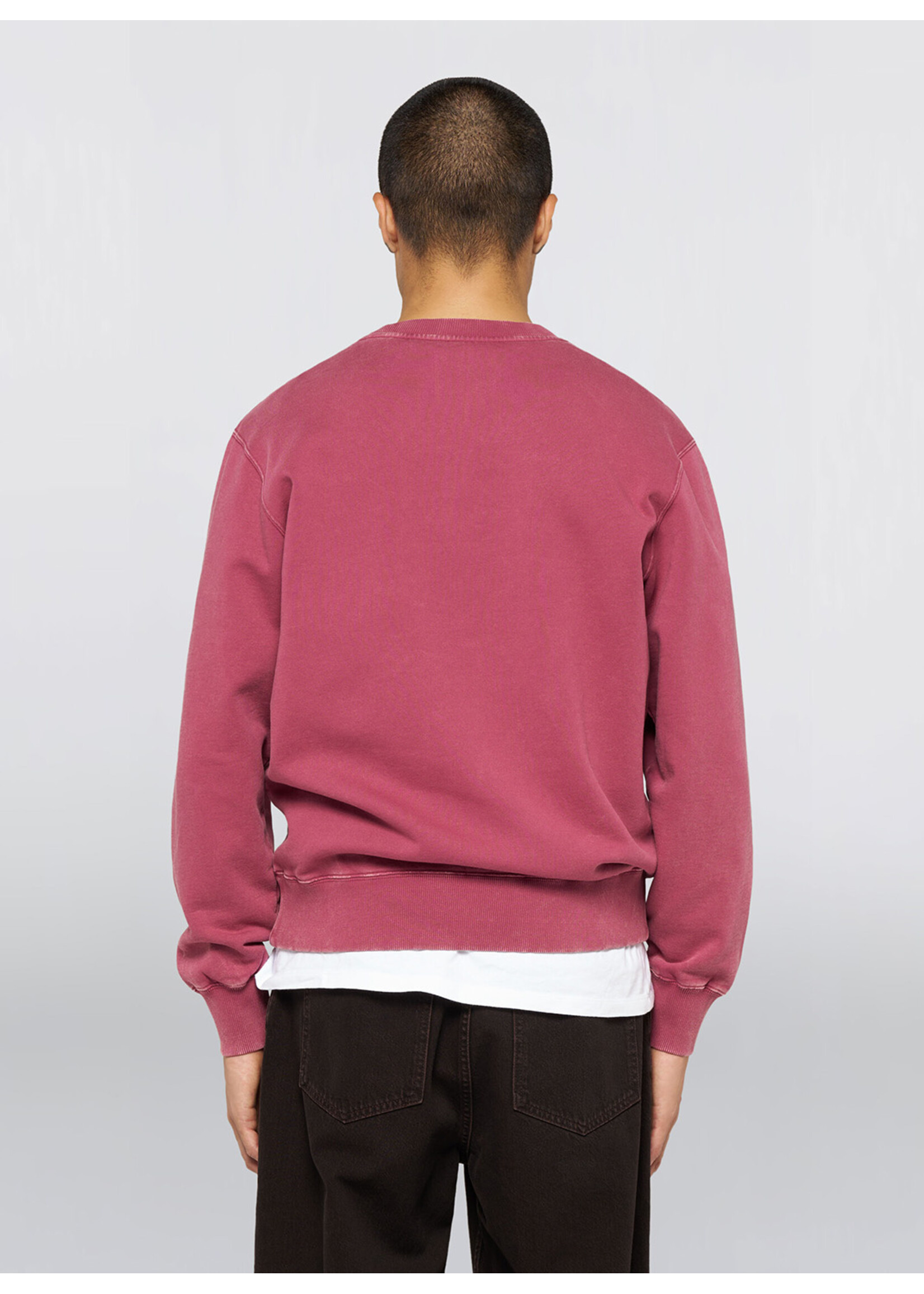 Edwin Axiom Crew Sweat Red Plum I035780