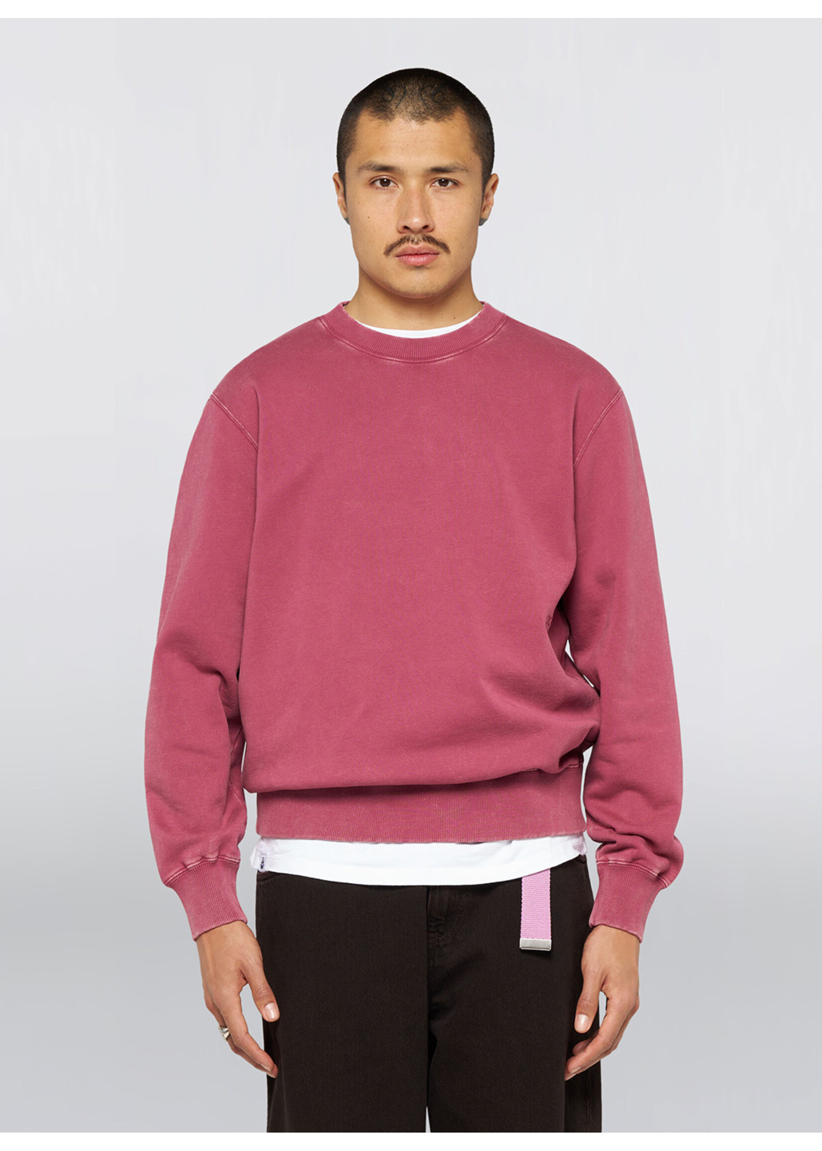 Edwin Axiom Crew Sweat Red Plum I035780