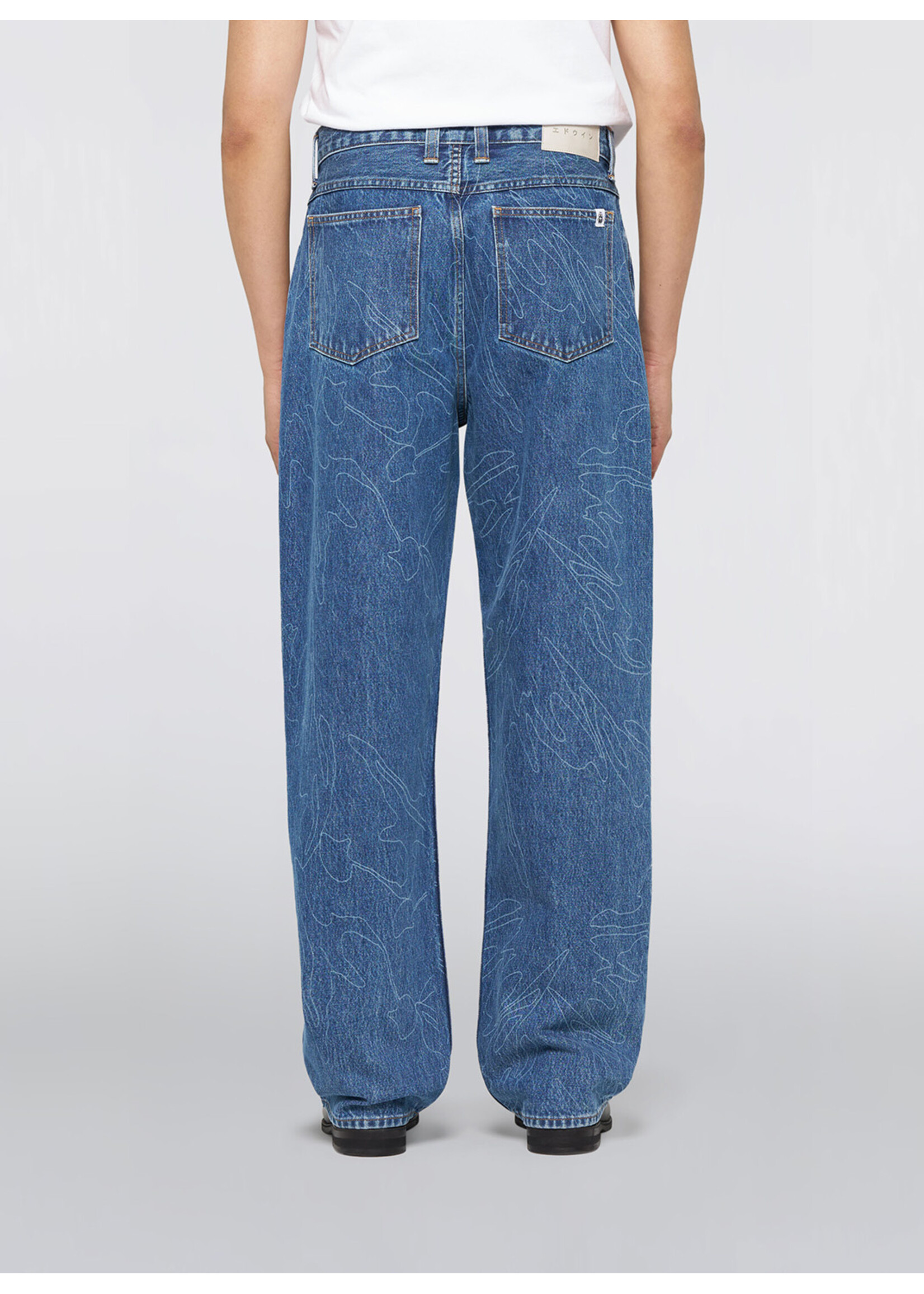 Edwin Shizuku Matrix Pant AOL Mid Stone Wash I036657