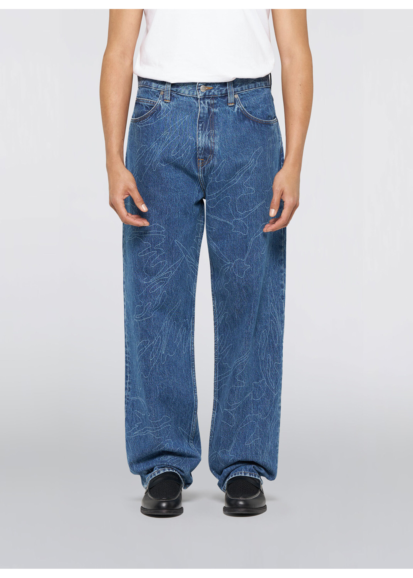 Edwin Shizuku Matrix Pant AOL Mid Stone Wash I036657