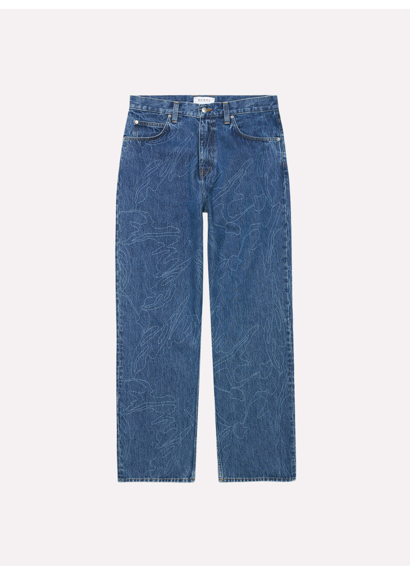Edwin Shizuku Matrix Pant AOL Mid Stone Wash I036657