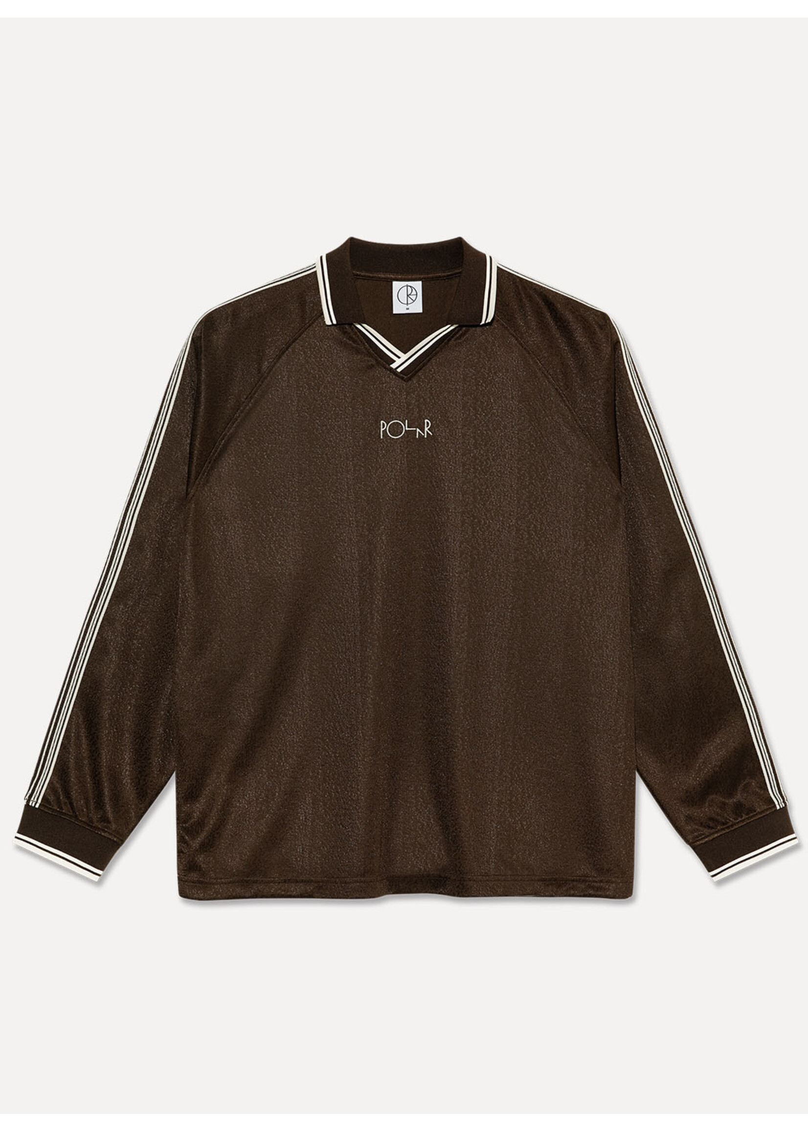 Polar Skate Co. Davie LS Shirt Chocolate/Ivory