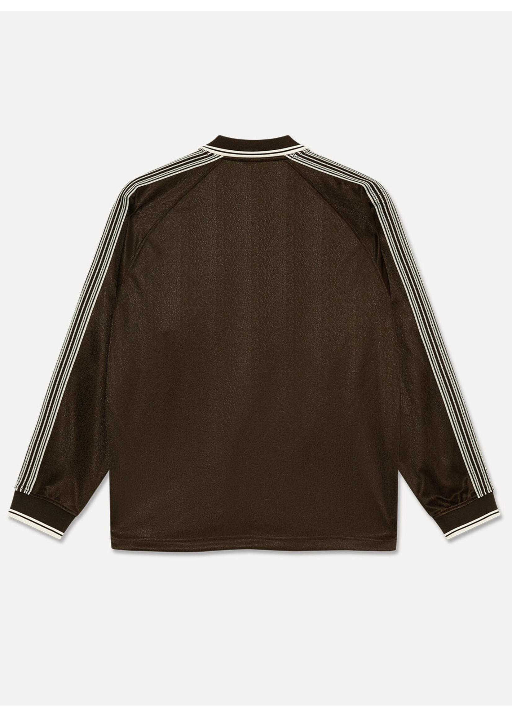 Polar Skate Co. Davie LS Shirt Chocolate/Ivory
