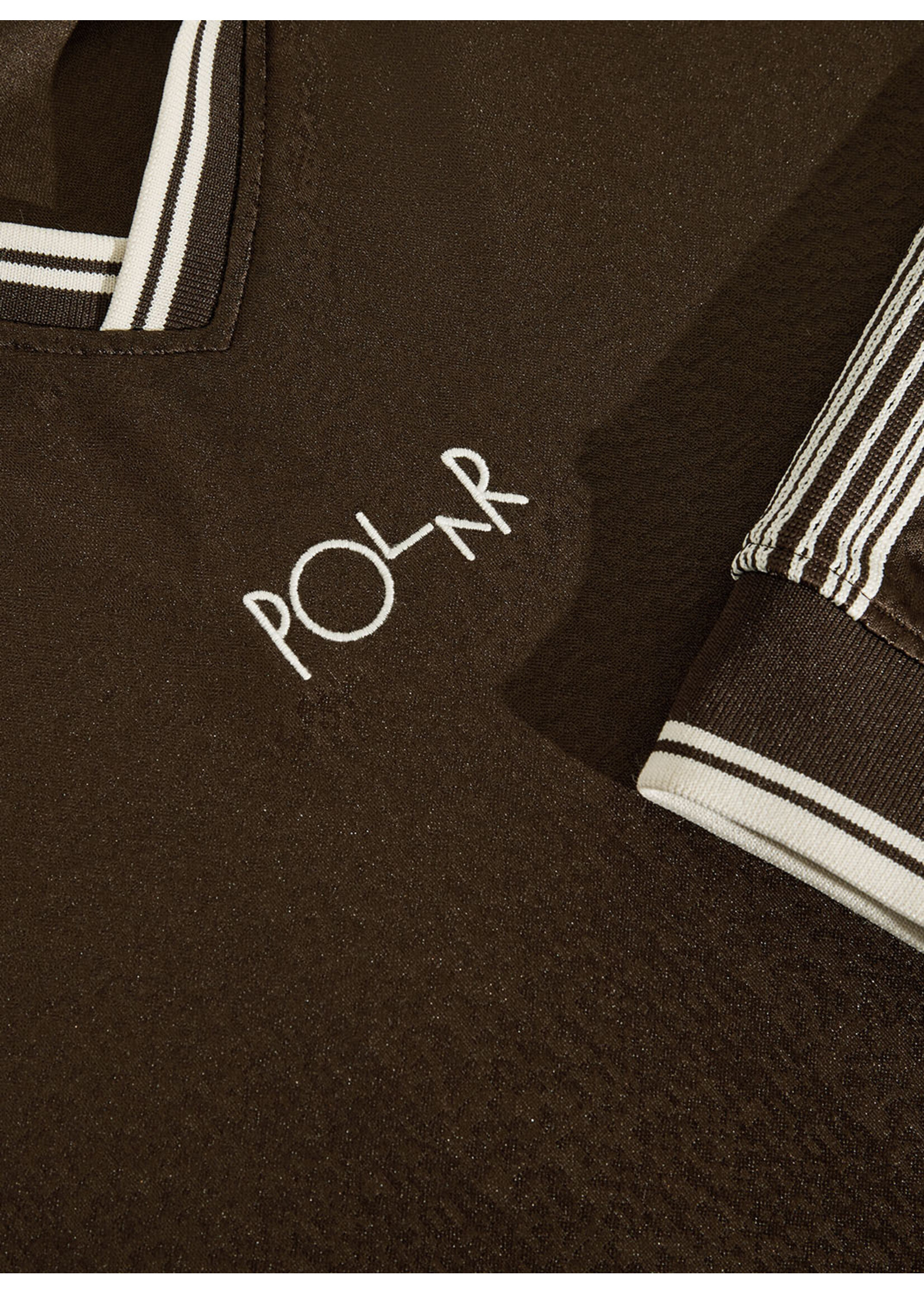 Polar Skate Co. Davie LS Shirt Chocolate/Ivory