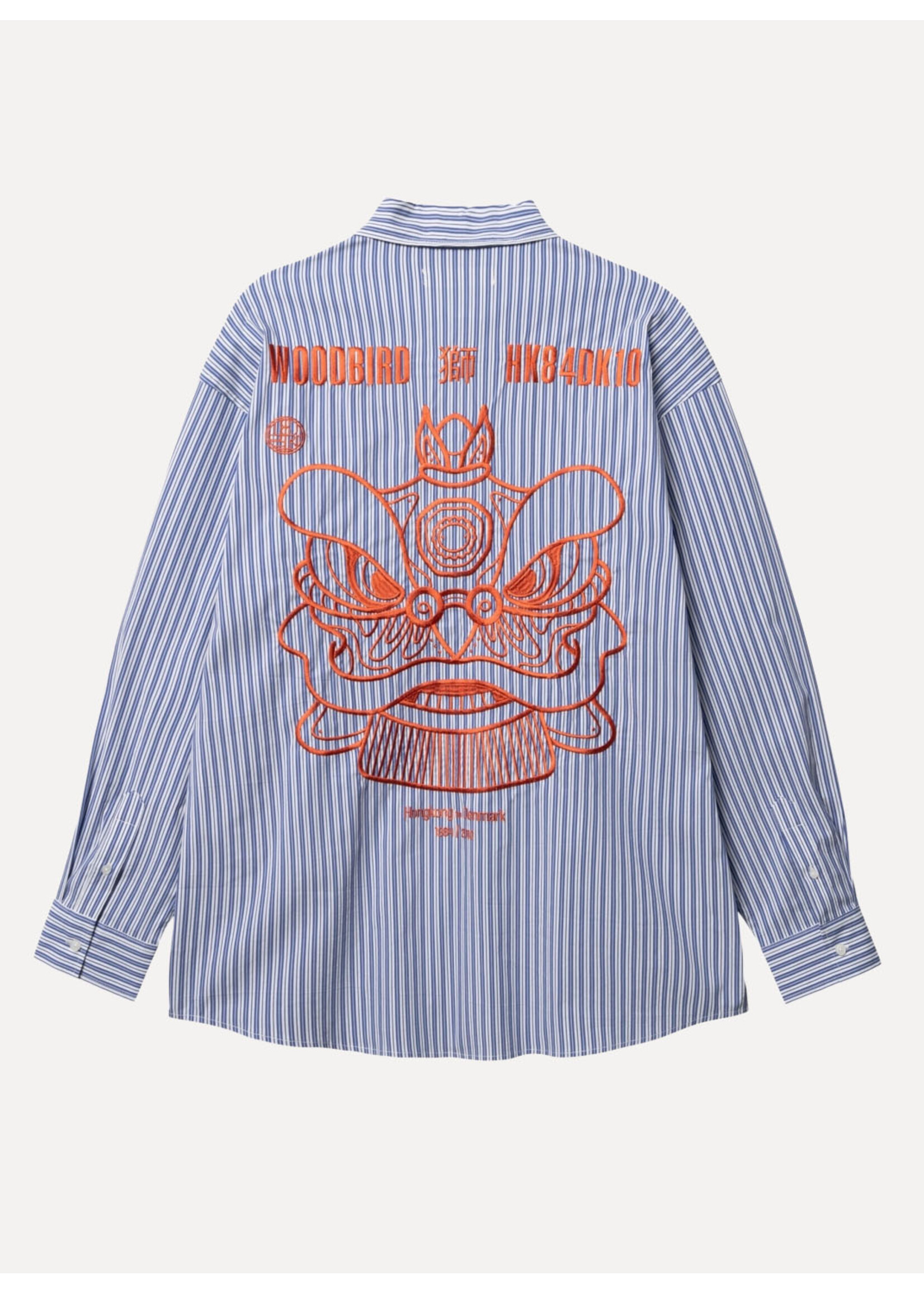 Woodbird WBBrooks Lion Shirt Light Blue 2616-714