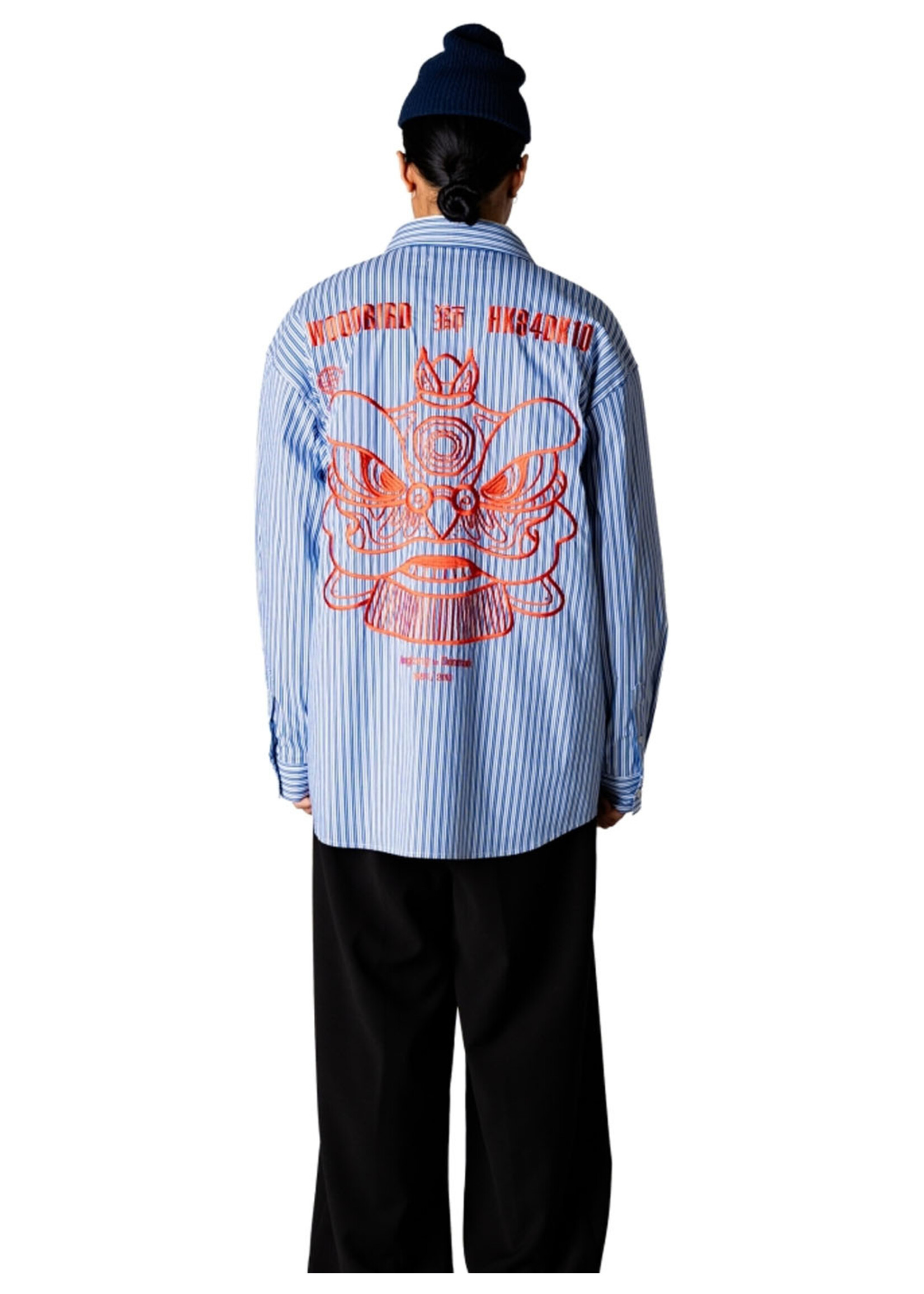 Woodbird WBBrooks Lion Shirt Light Blue 2616-714