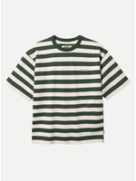 Woodbird WBBeam Stripe Tee Pine Green 2616-408