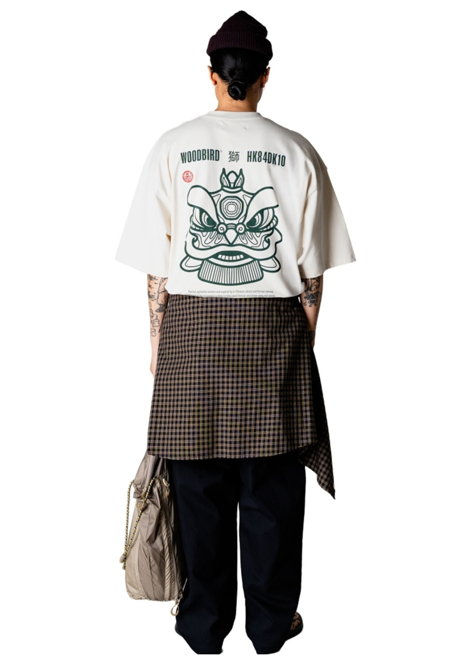 Woodbird WBBeam Lion Tee Off White 2616-404