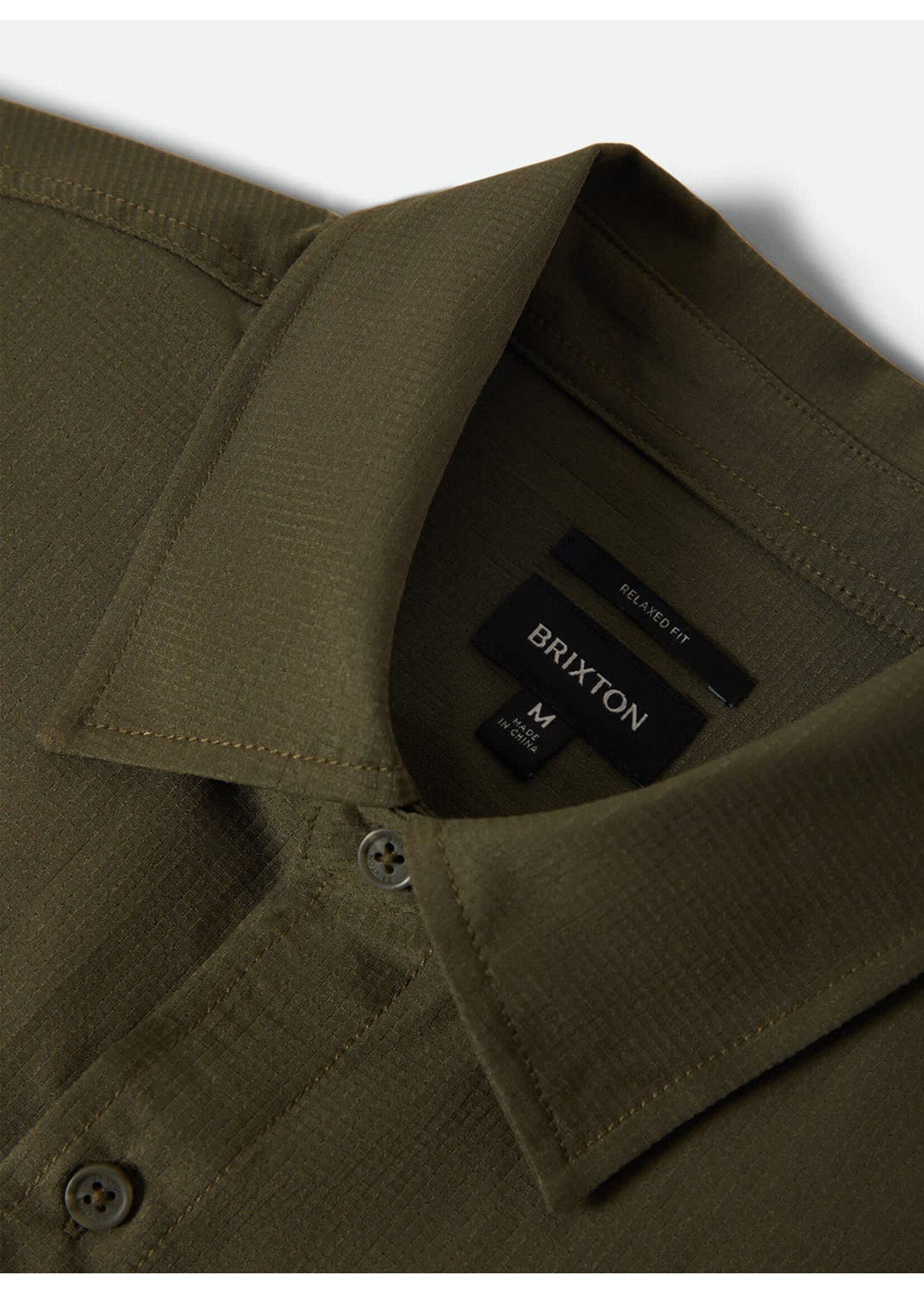 Brixton Journey LW L/S Wvn Dark Olive 22918-DKOLI