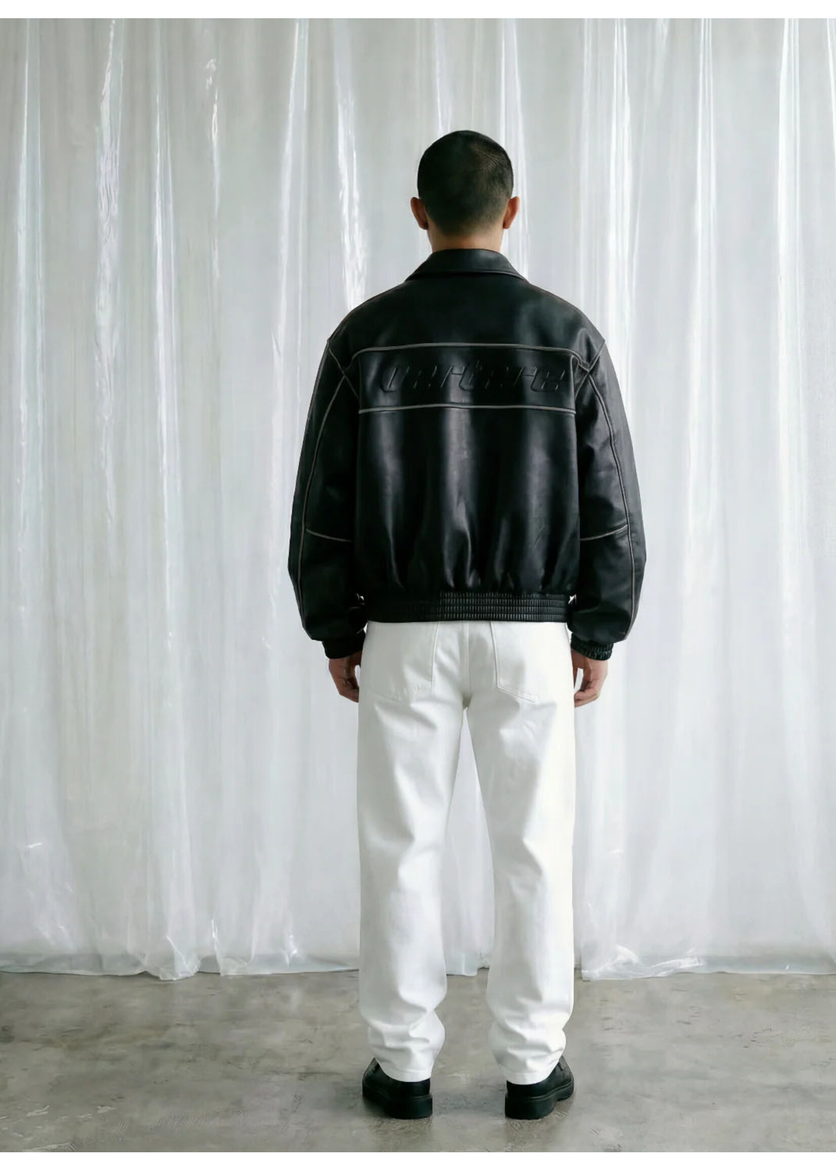 Vertere Berlin Enigma Faux Leather Jacket Black VER-J49-BLK