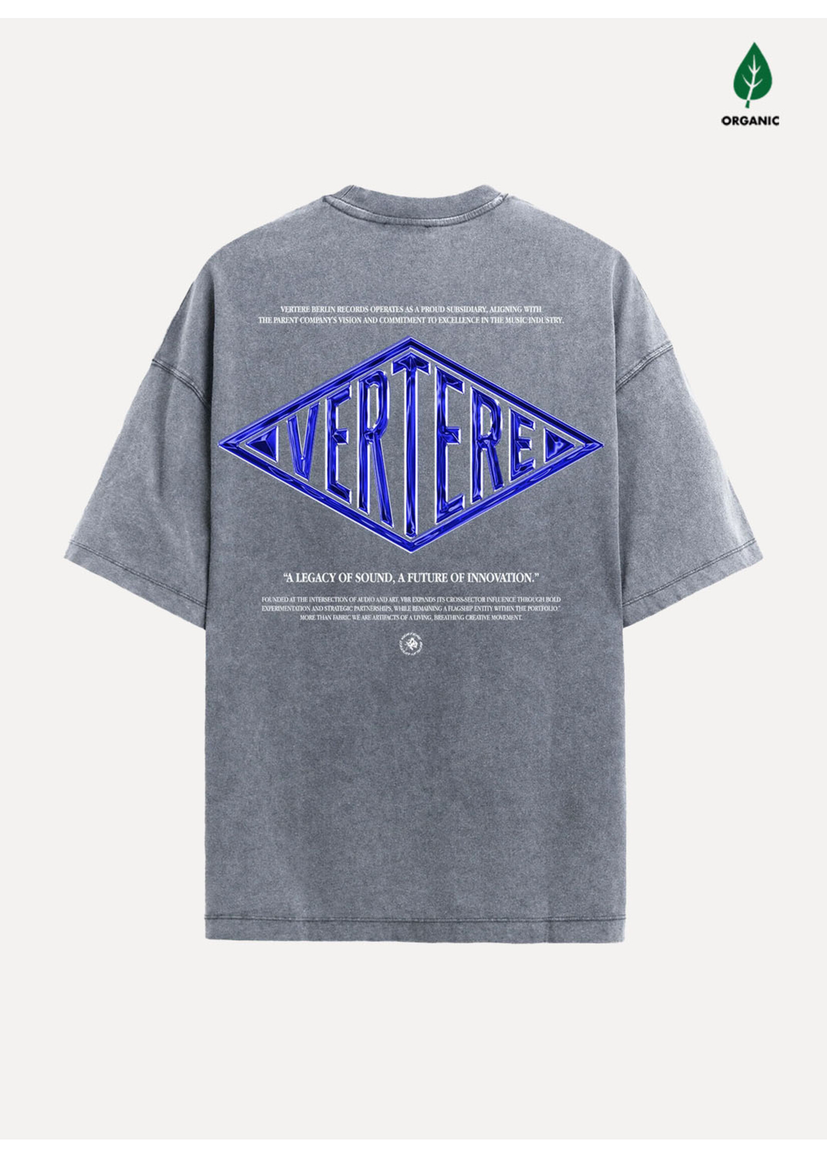 Vertere Berlin Corporate Logo T-shirt Washed Grey VER-T343-WSDGREY