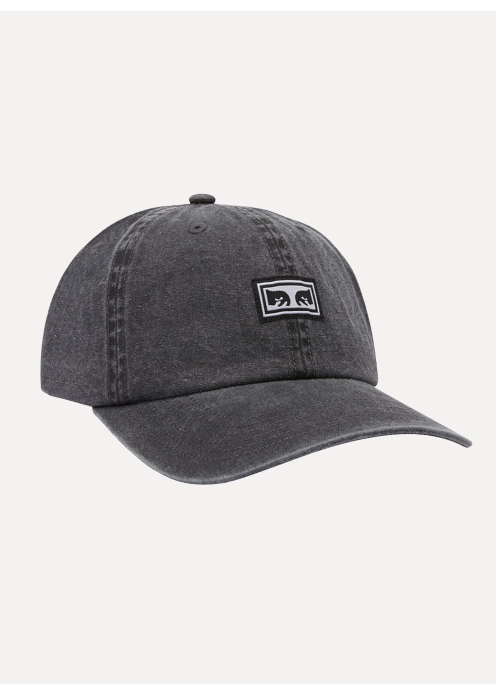 Obey Icon Eyes Pigment 6 Panel Velcro Pigment Black 100580391-BLK