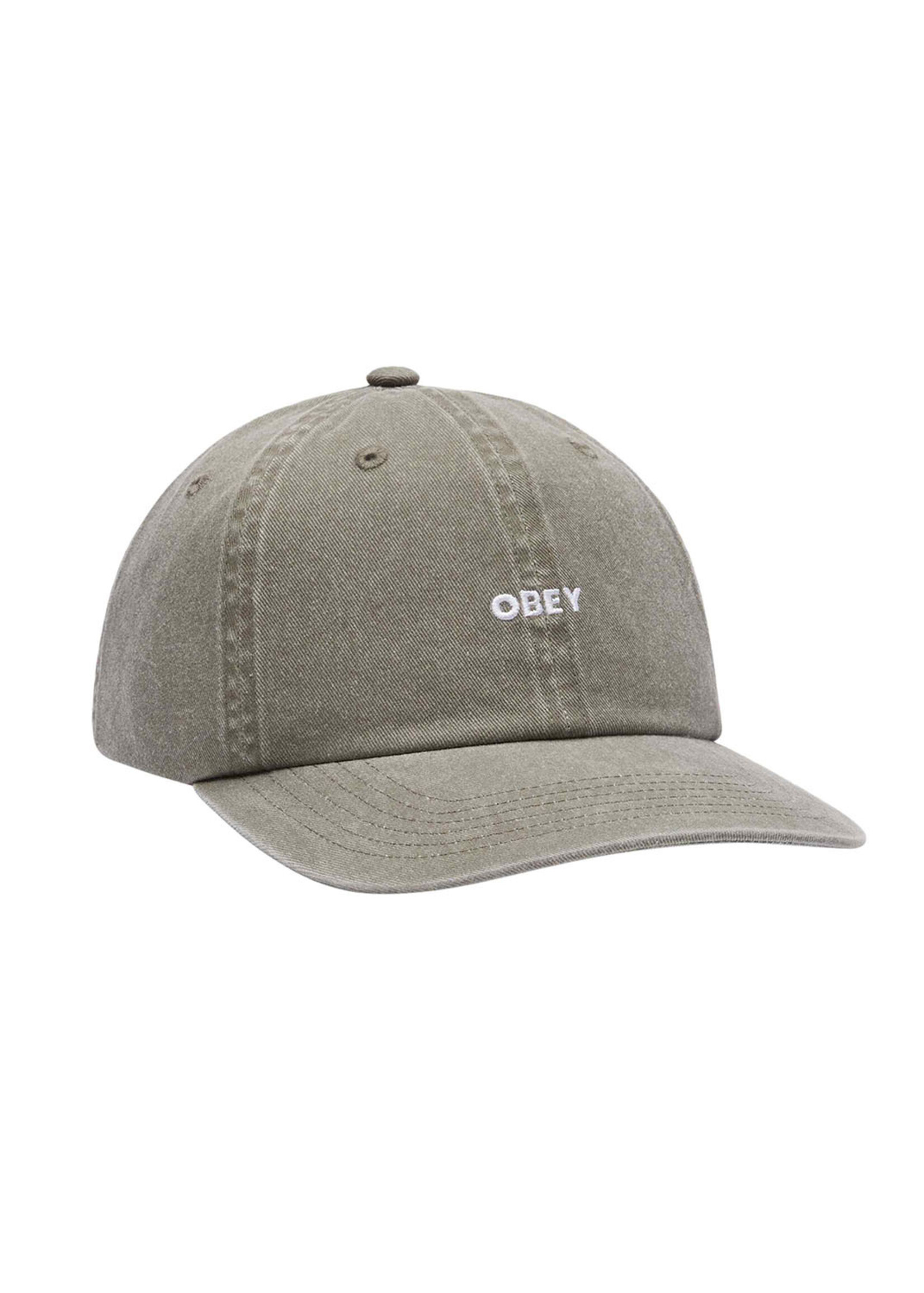 Obey Pigment Bold 6 Panel Strapback Pigment Olive 100580418-OLV