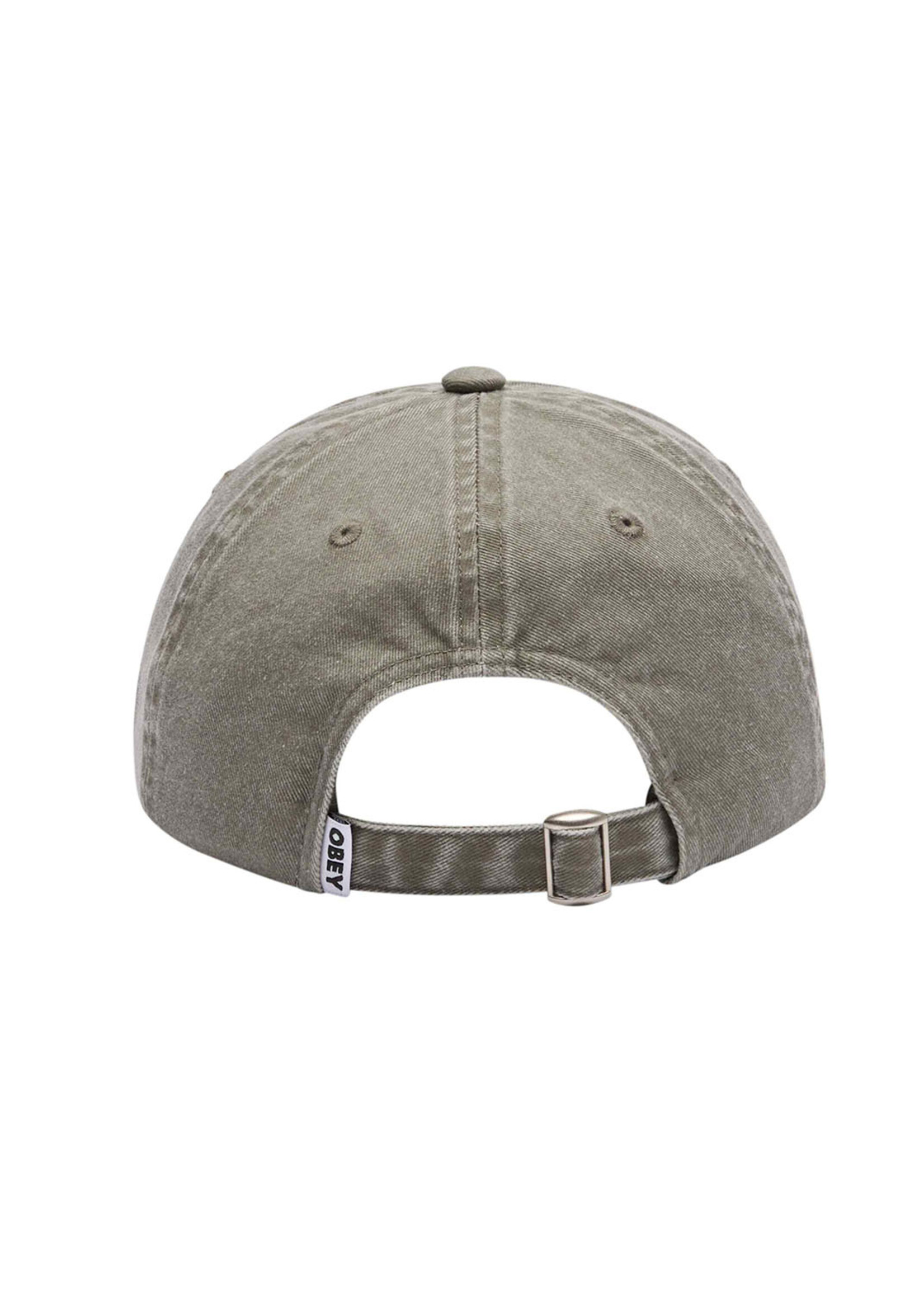 Obey Pigment Bold 6 Panel Strapback Pigment Olive 100580418-OLV