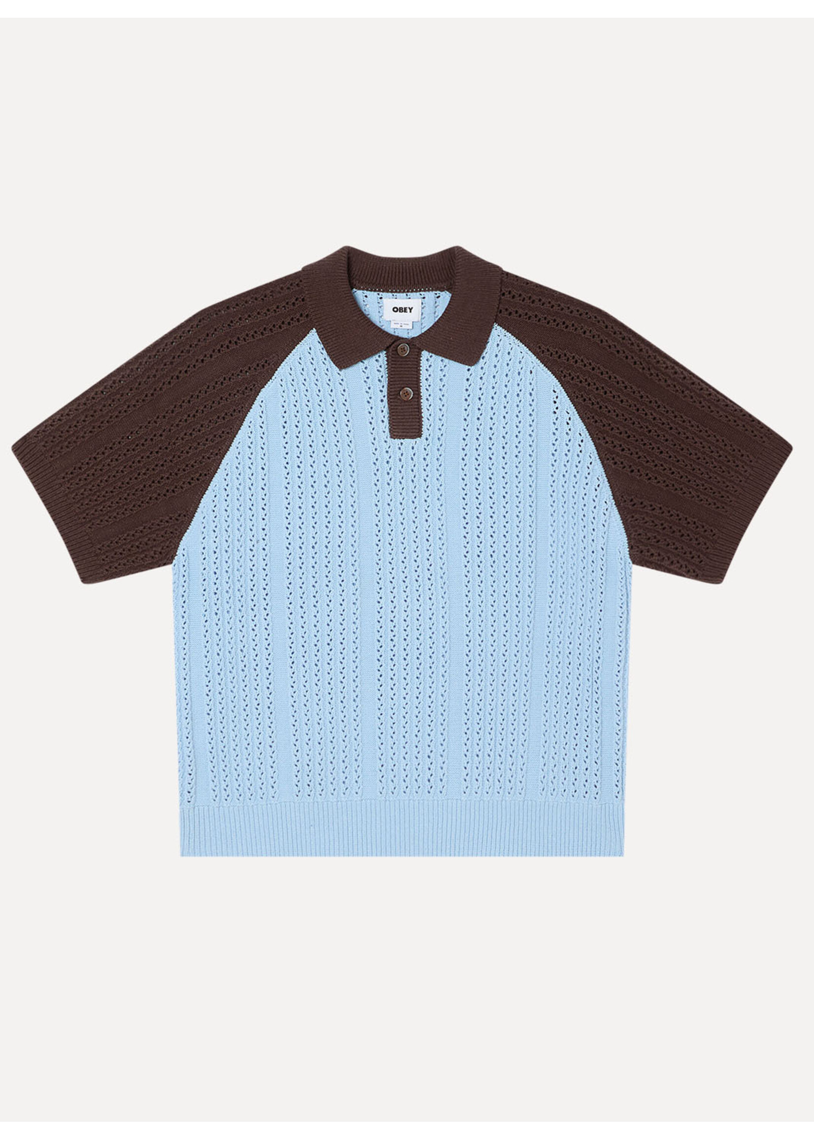 Obey Obey Abel Polo Sweater Skyway Multi 151000119-SKW