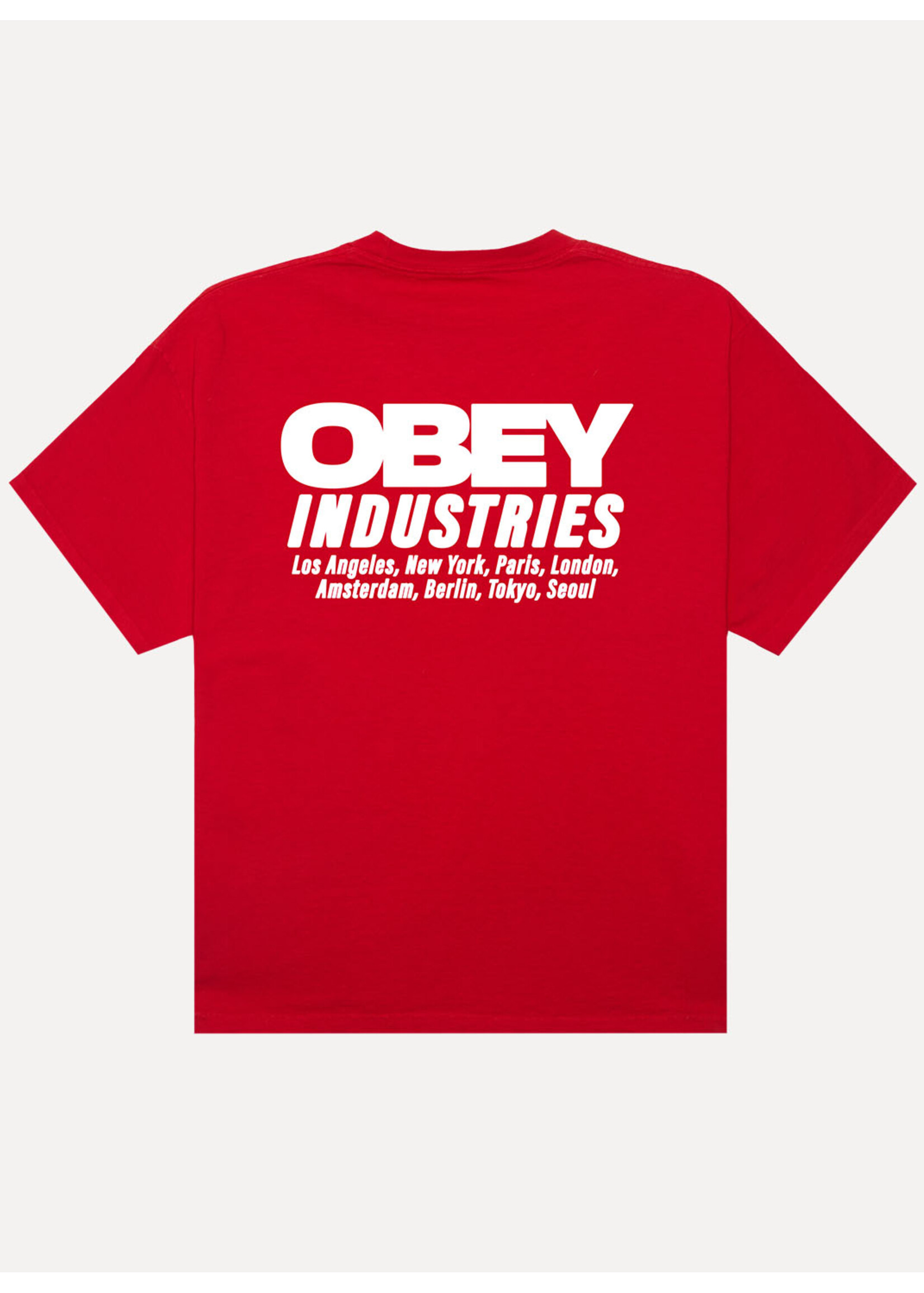 Obey Obey Industries Pigment Heavy Tee Fiery Red 167924336-FYR