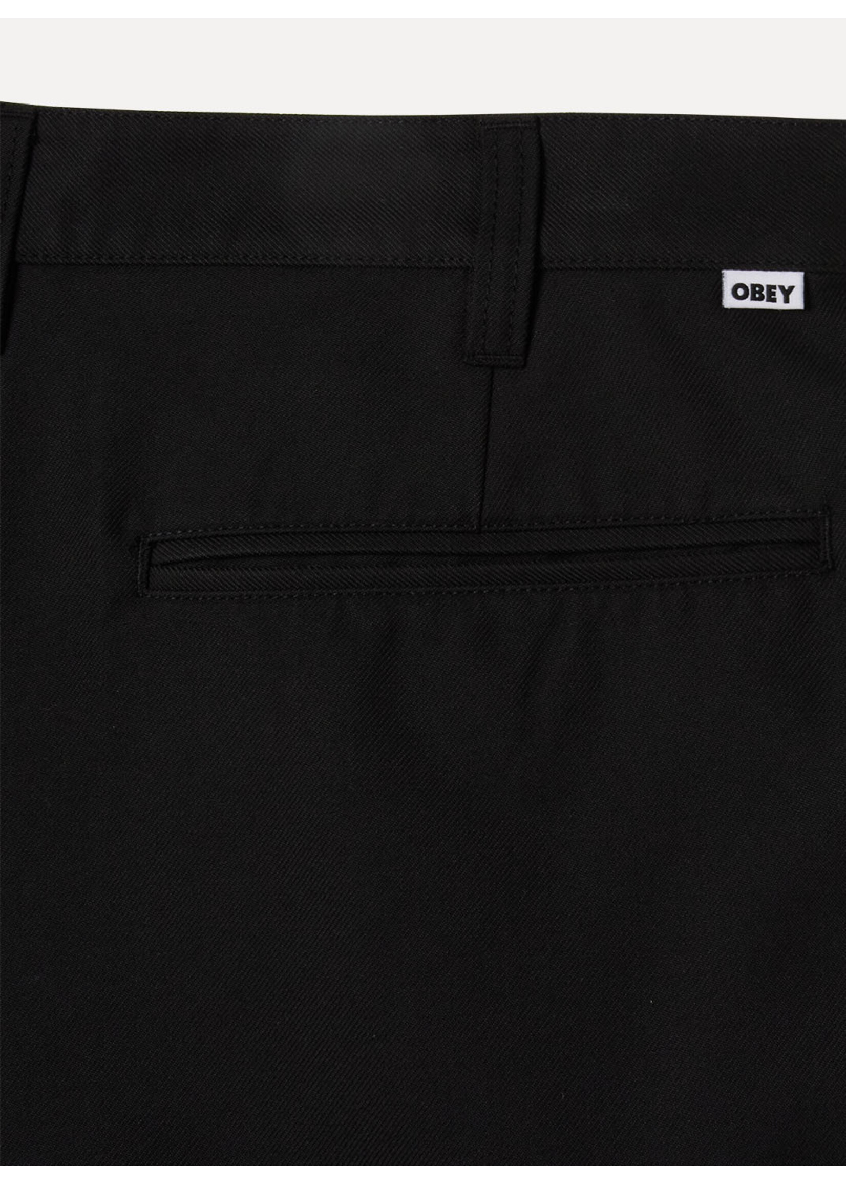 Obey Dean Pleated Short Black 172100101-BLK