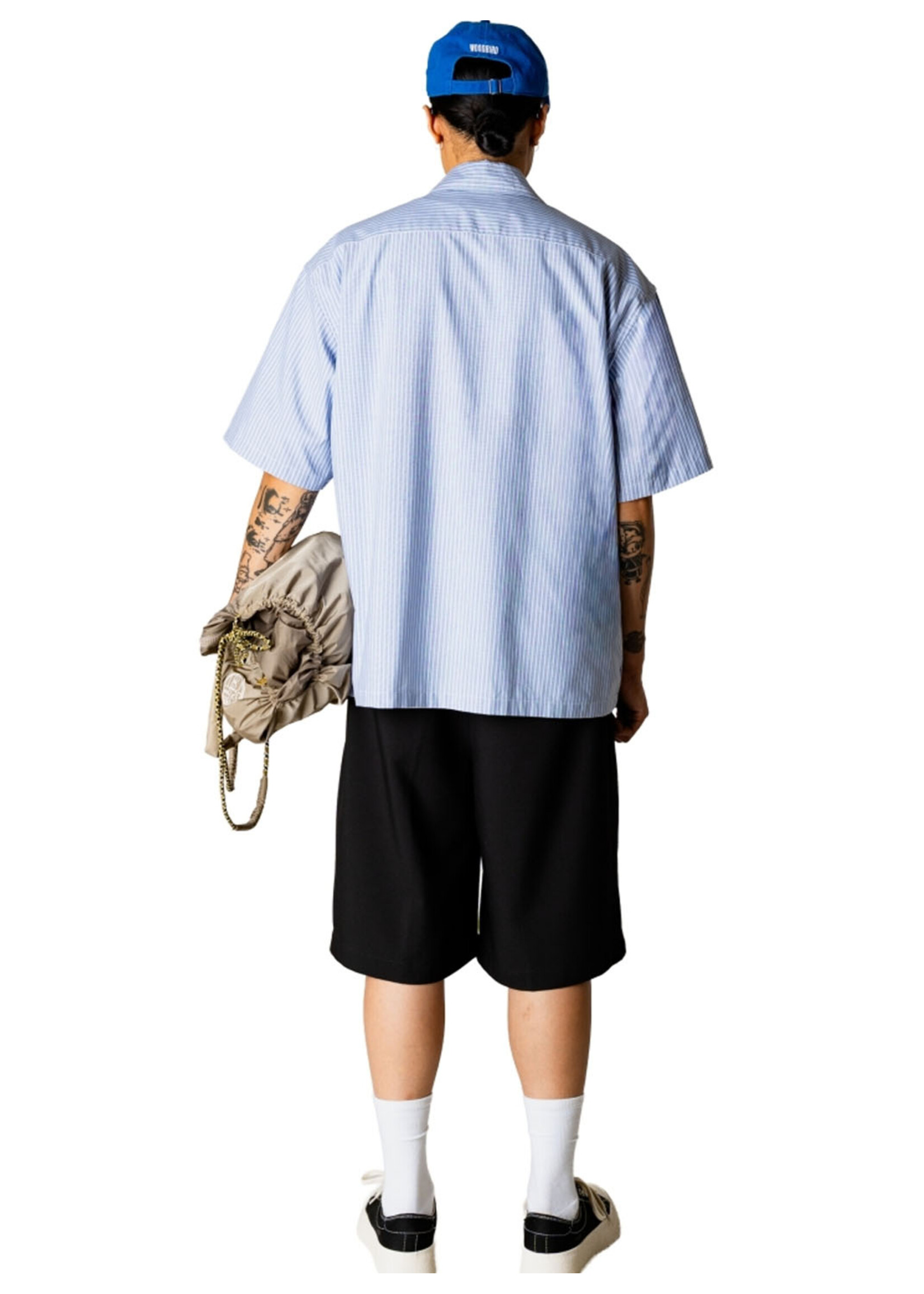 Woodbird WBWang Ox Flower Shirt Light Blue 2616-704