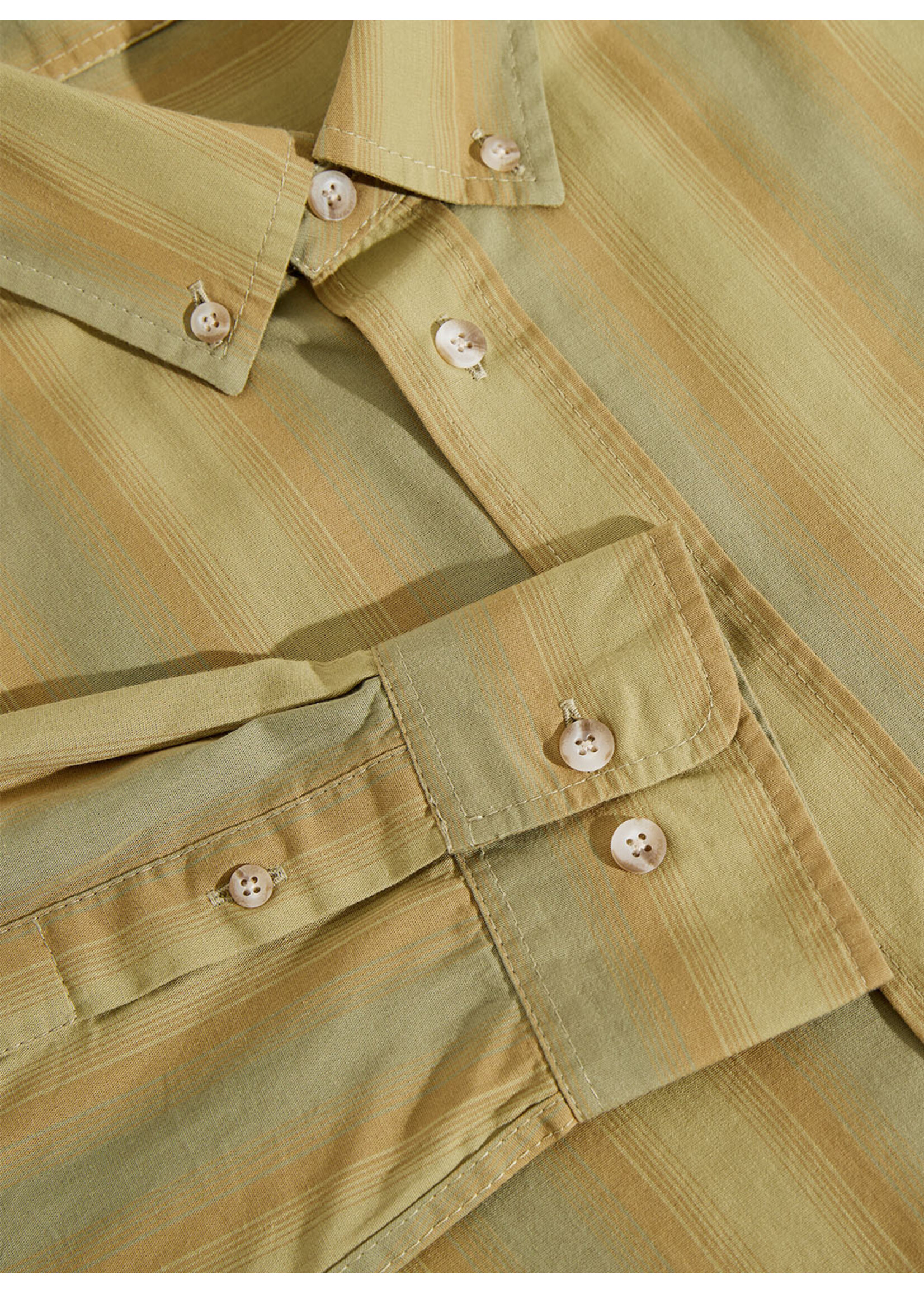 Polar Skate Co. Ben LS Shirt Green Stripe