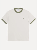 Polar Skate Co. Ringer Tee Pale Taupe/ Army Green