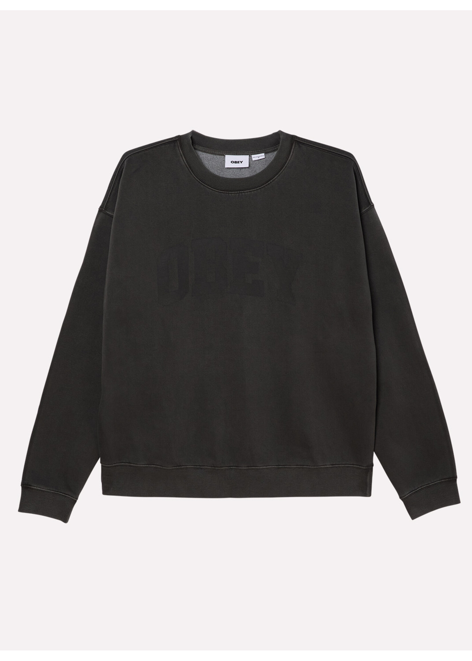 Obey Collegiate Pigment Crew Pigment Stretch Limo 112480174-SLO