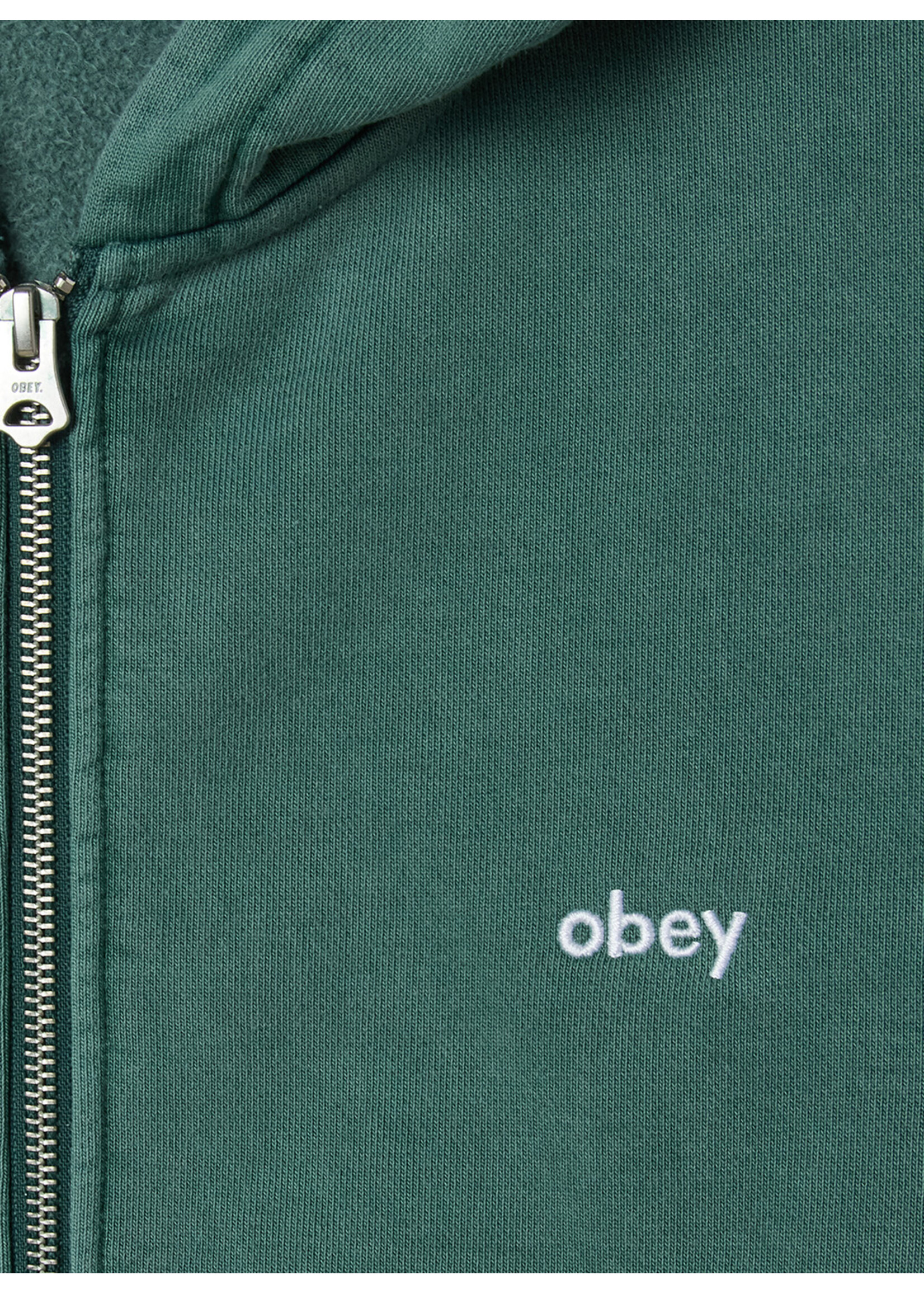 Obey Lowercase Pigment Zip Hood Pigment Pine Needle 112460019-PNE