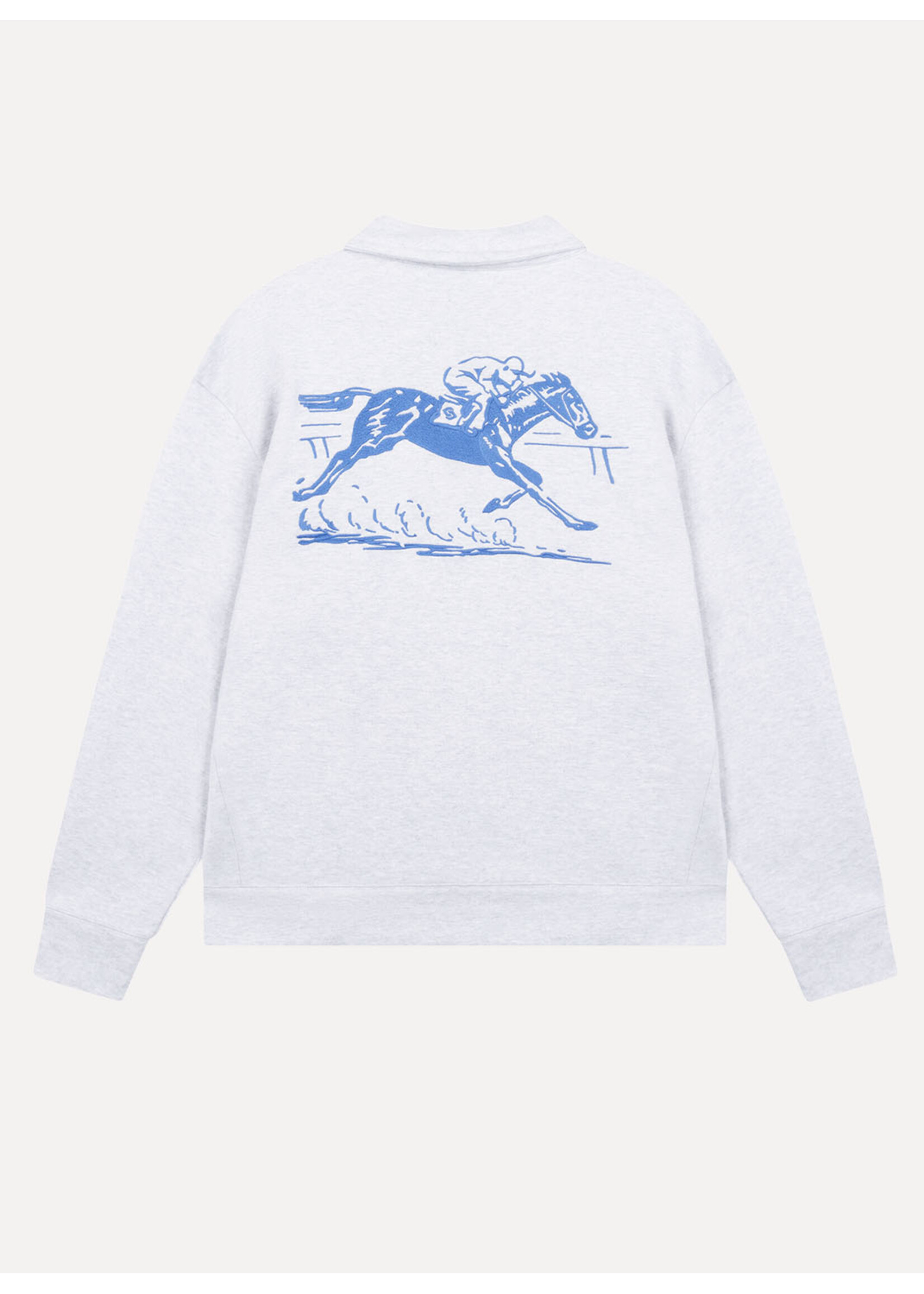 Collectiq Derby Stakes Half Zip Light Gray Marl CC62008