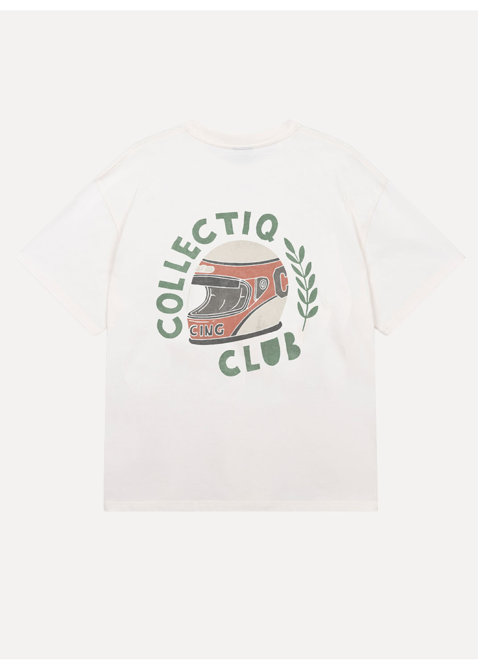 Collectiq Hood Tee Off White CC-61011