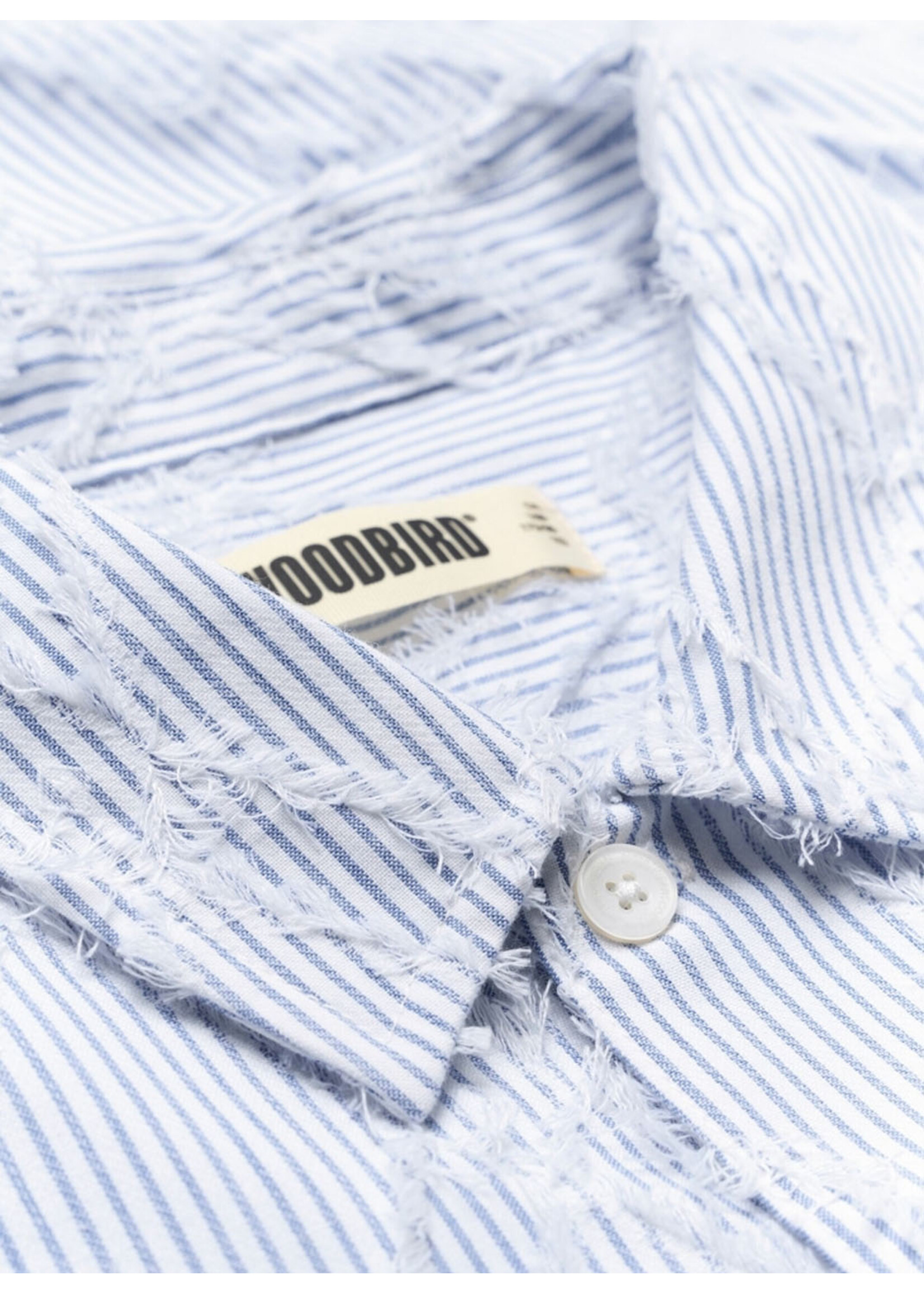 Woodbird WBWang Fil Coupe Shirt Blue Stripe 2626-702