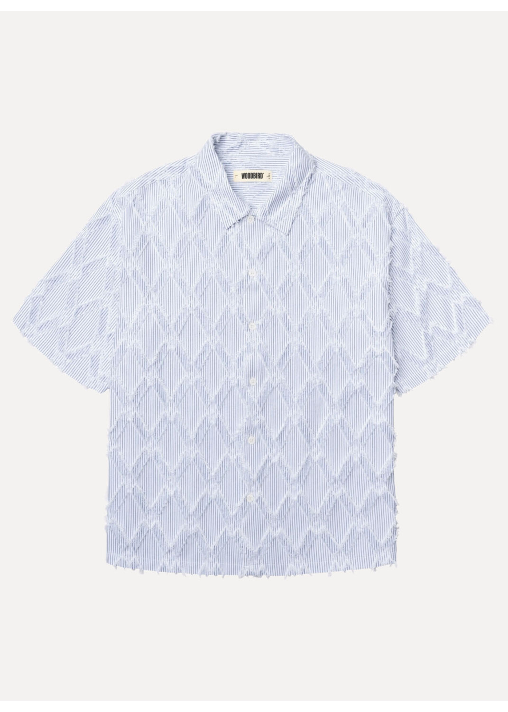 Woodbird WBWang Fil Coupe Shirt Blue Stripe 2626-702