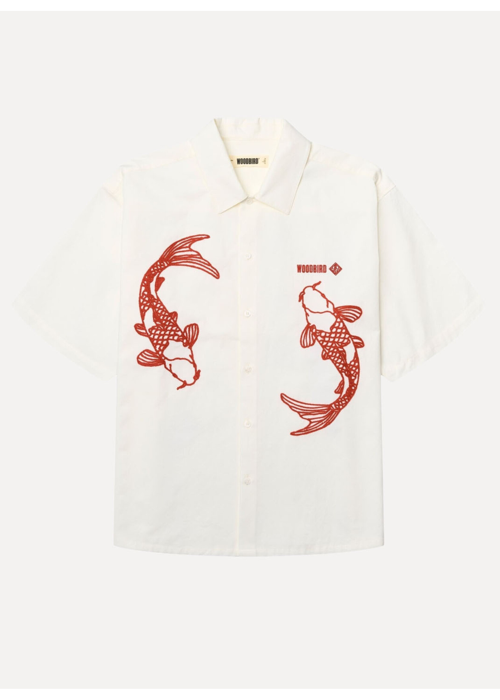 Woodbird WBWang Carp Shirt Off White 2626-701