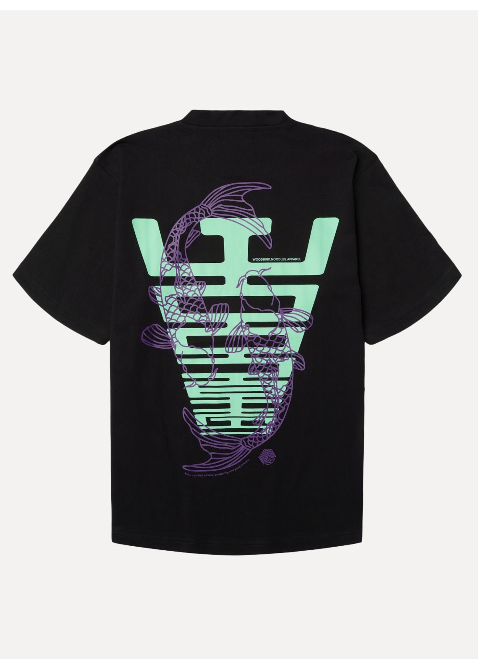 Woodbird WBBaine Carp Tee Black 2626-400