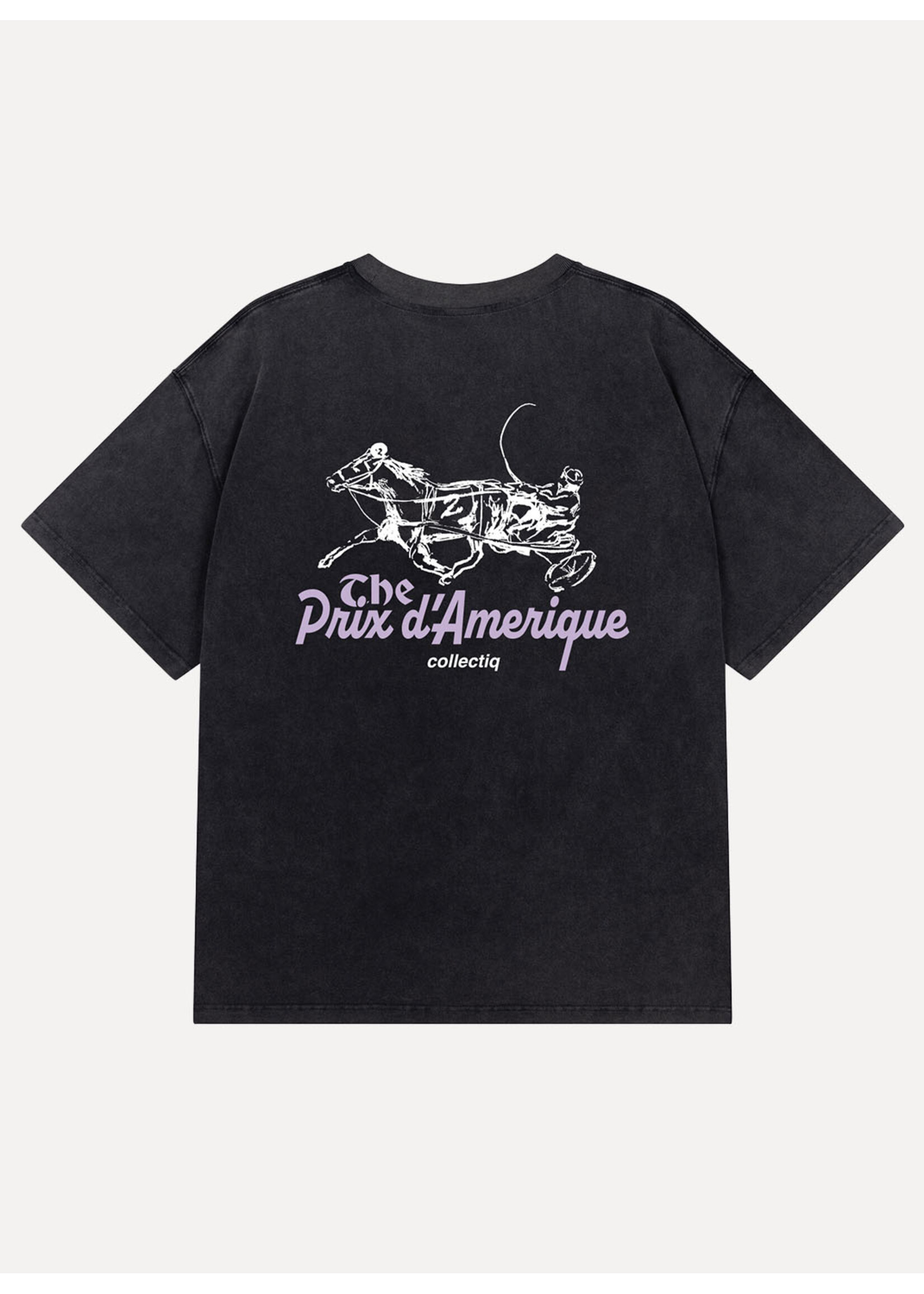 Collectiq Trotting Prix Tee Faded Black CC-61003