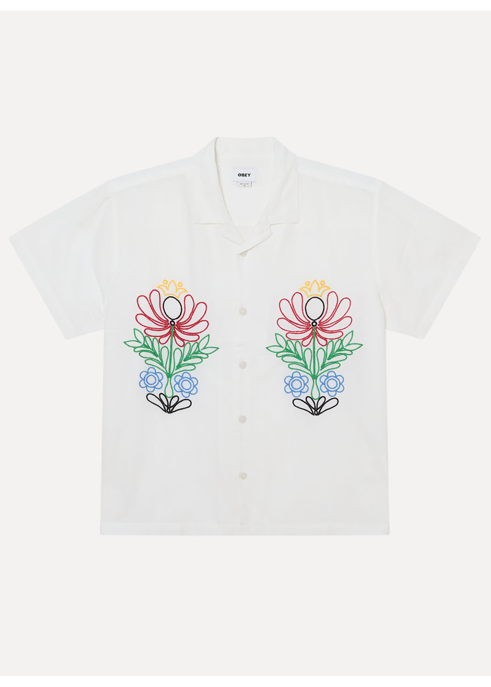 Obey Perry Woven Shirt White 181210465-WHT