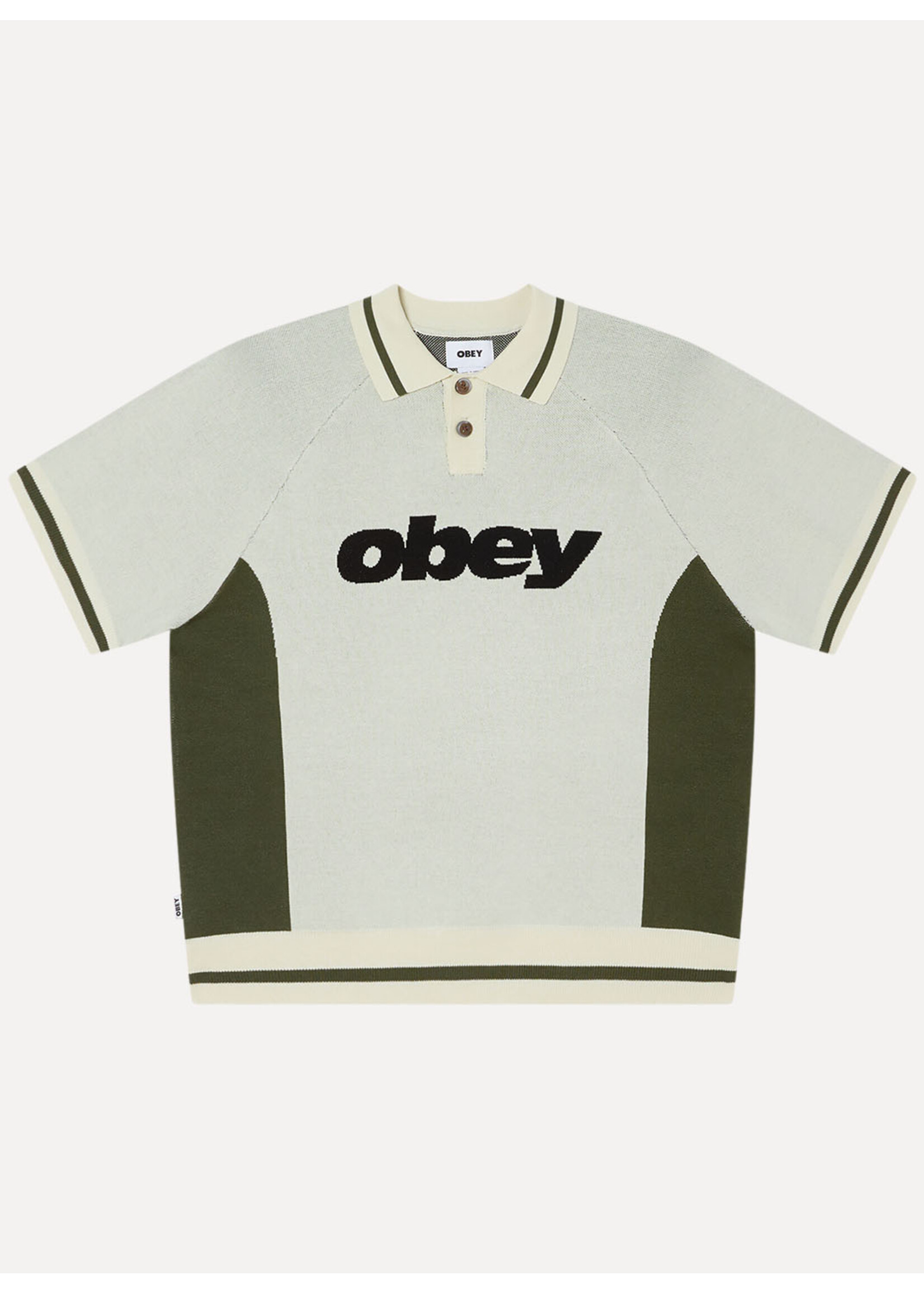 Obey Obey Sport Polo Sweater Unbleached Multi 151000125-UBL