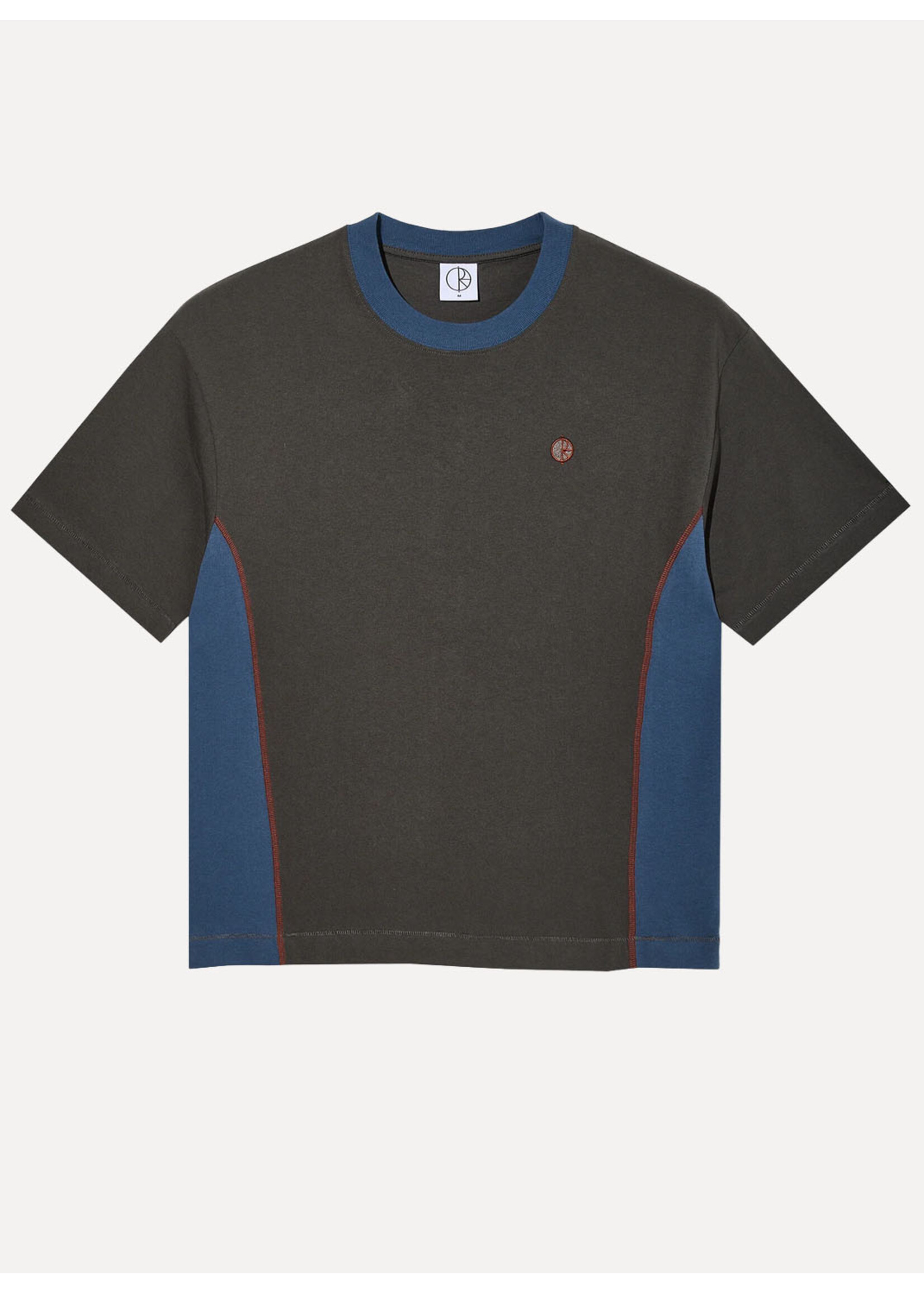 Polar Skate Co. Surf Panel Tee Dirty Black/ Grey Blue