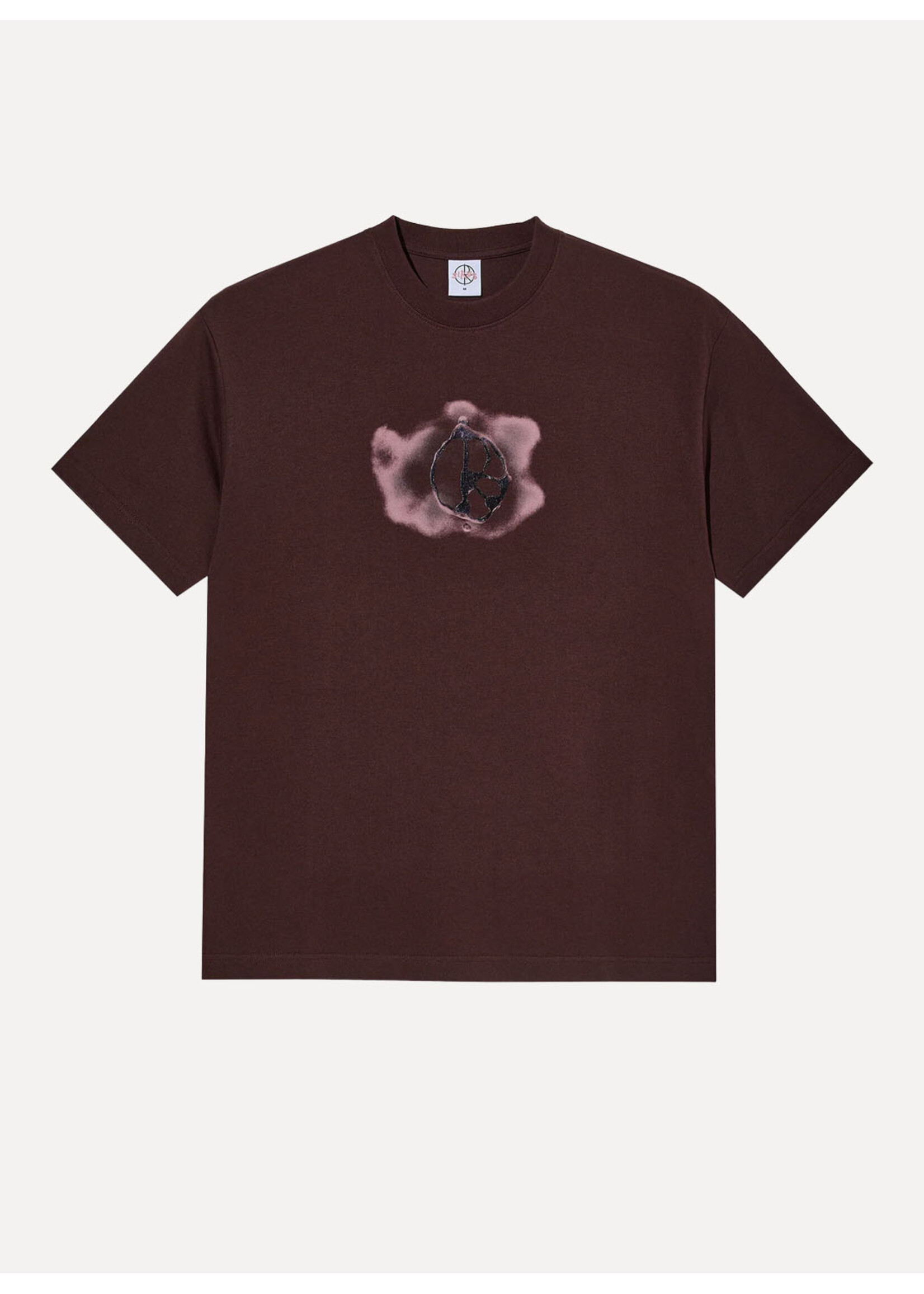 Polar Skate Co. Tee Metal Logo Washed Bordeaux